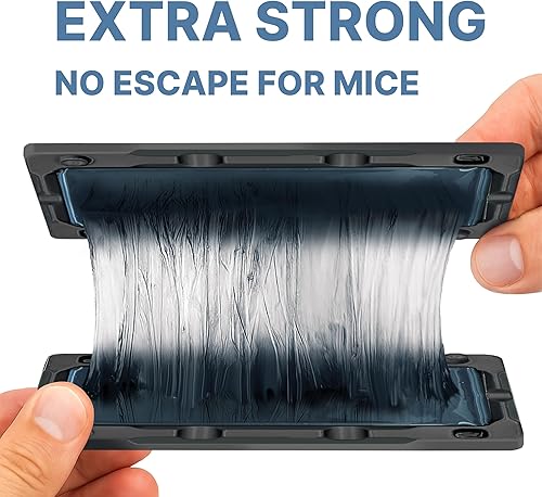 Miniatura 5 de Trampas adhesivas de pegamento para ratones e insectos, paquete de 16 bandejas de plástico de pegamento resistente, trampas adhesivas perfumadas,