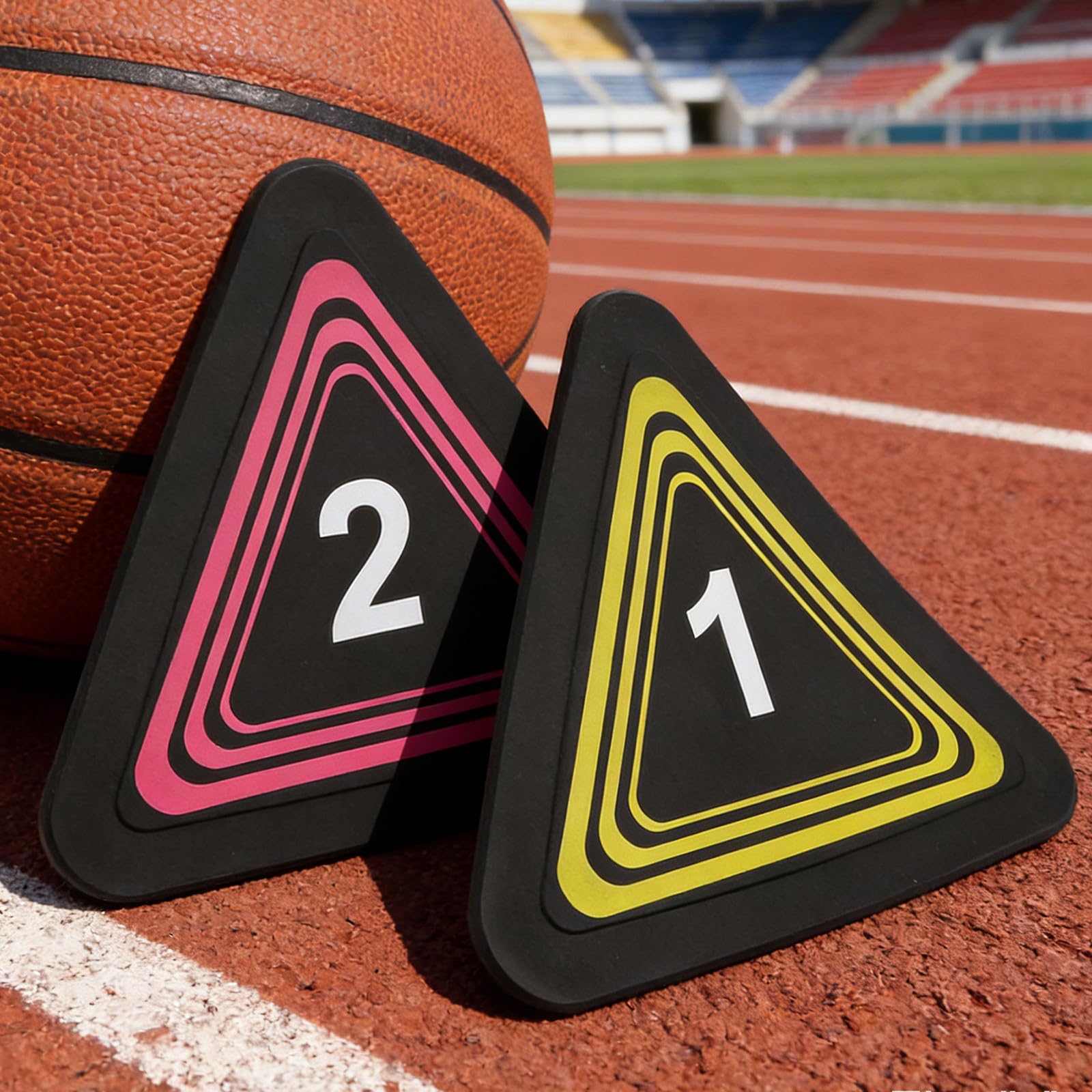 Alipis Segnalini Triangolari Numerati per Allenamento Calcio 10 Pezzi TPE