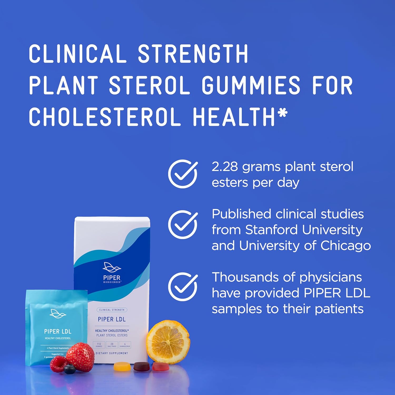Plant Sterols Healthy Cholesterol Gummy Supplement (2280 mg Plant Sterol Esters Per Day): Clinical Strength, Vegan (112 Gummies) - Image 2