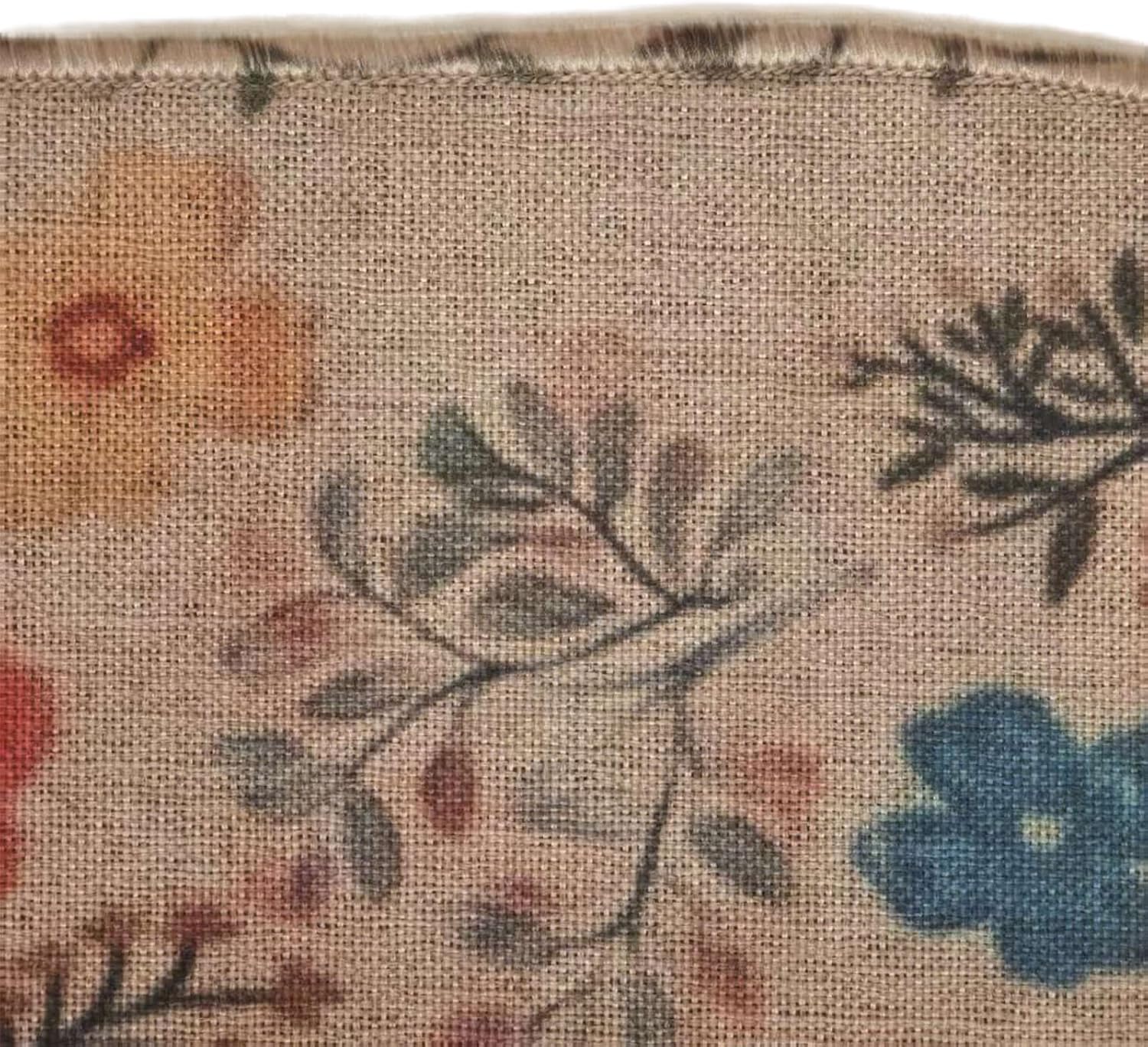 Luxury Floral Car Mats for Women | Premium Linen Bohemian Car Floor Mats Full Set | Waterproof Boho Car Decor Accessories | Universal Fit Rubber Backing for Auto SUV Sedan, Odor-Free