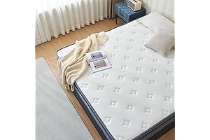 10 Inch Queen Bed with Queen Size Mattress for Ultimate Comfort and Pressure Relief
