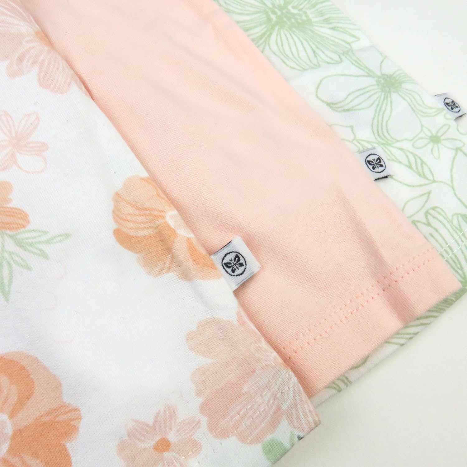 HonestBaby baby-girls 3 Pack Sleevelss Ruffle Shoulder Tops 100% Organic Cotton for Baby Girls - Image 4