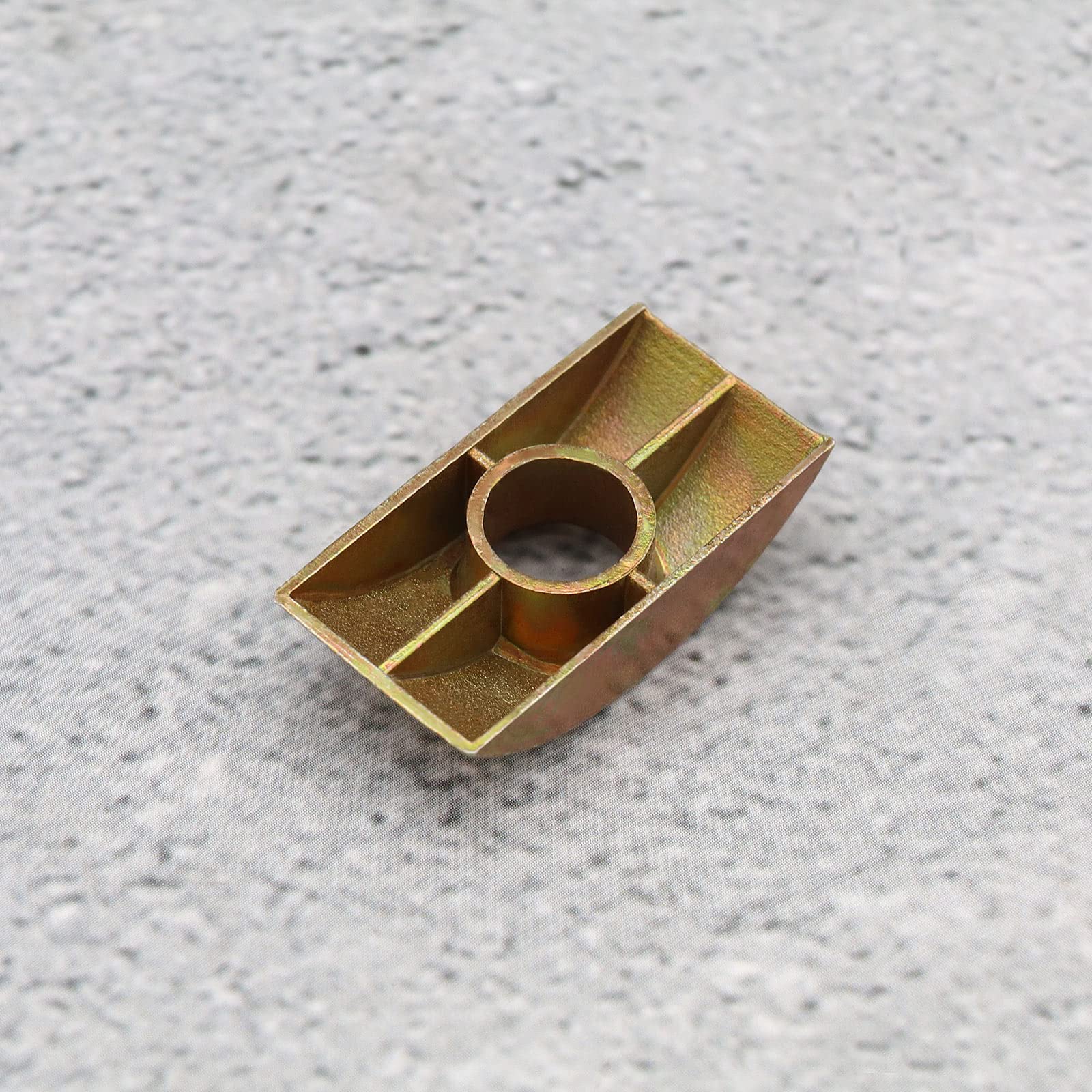 40 tuercas de media luna para muebles, tuercas espaciadoras para conectar muebles, cama, armario, mesa, litera, 8 mm de diámetro del agujero