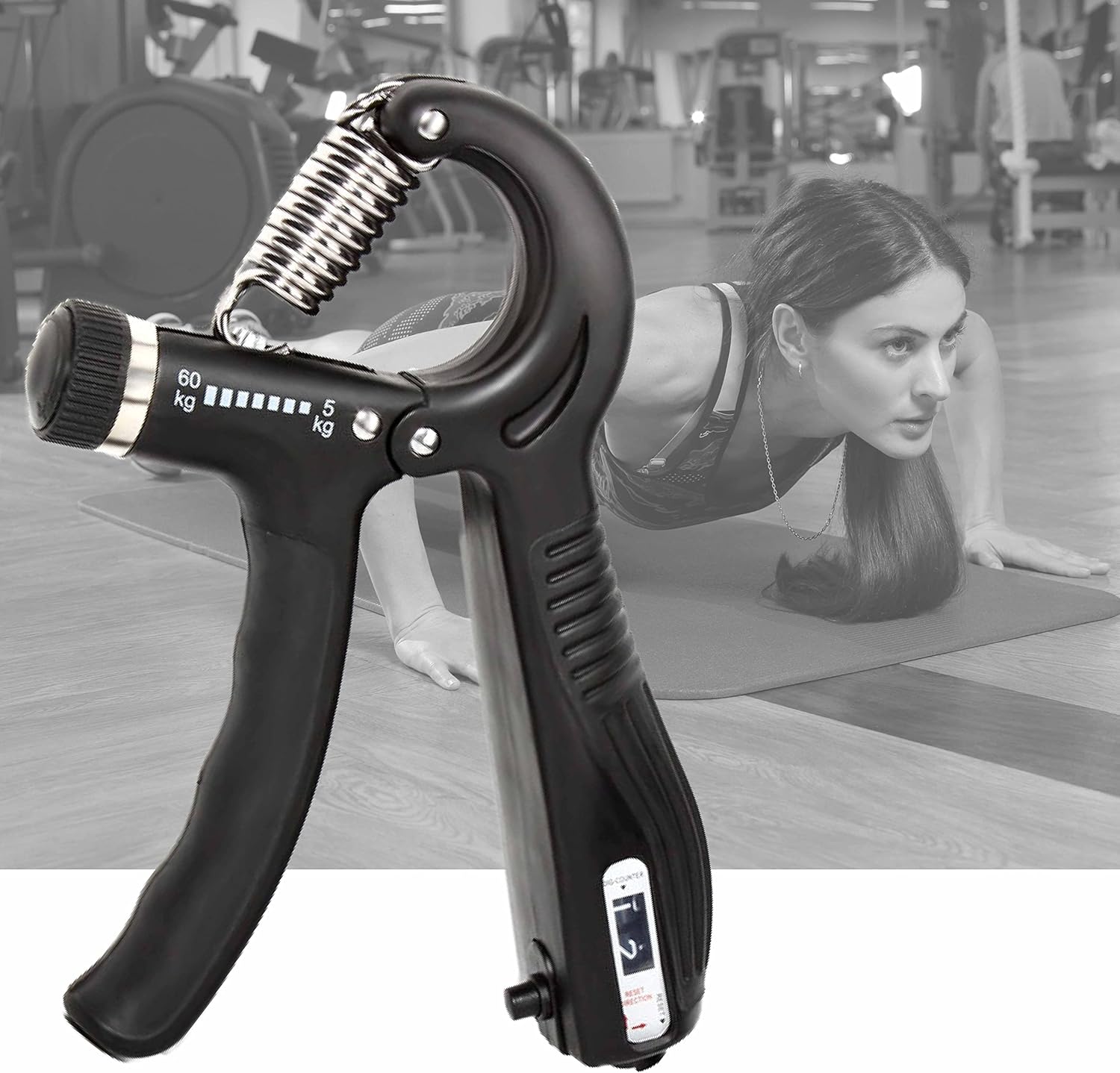 Hand Grip Strengthener Finger Handgrip Wrist Squeezer Exerciser Tool Trainer With Counter Arm Training Adjustable Forearm And Hand Strength For Muscle Workout Gripper Gym Essentials Black 9 81q1JWpisPL. AC SL1500