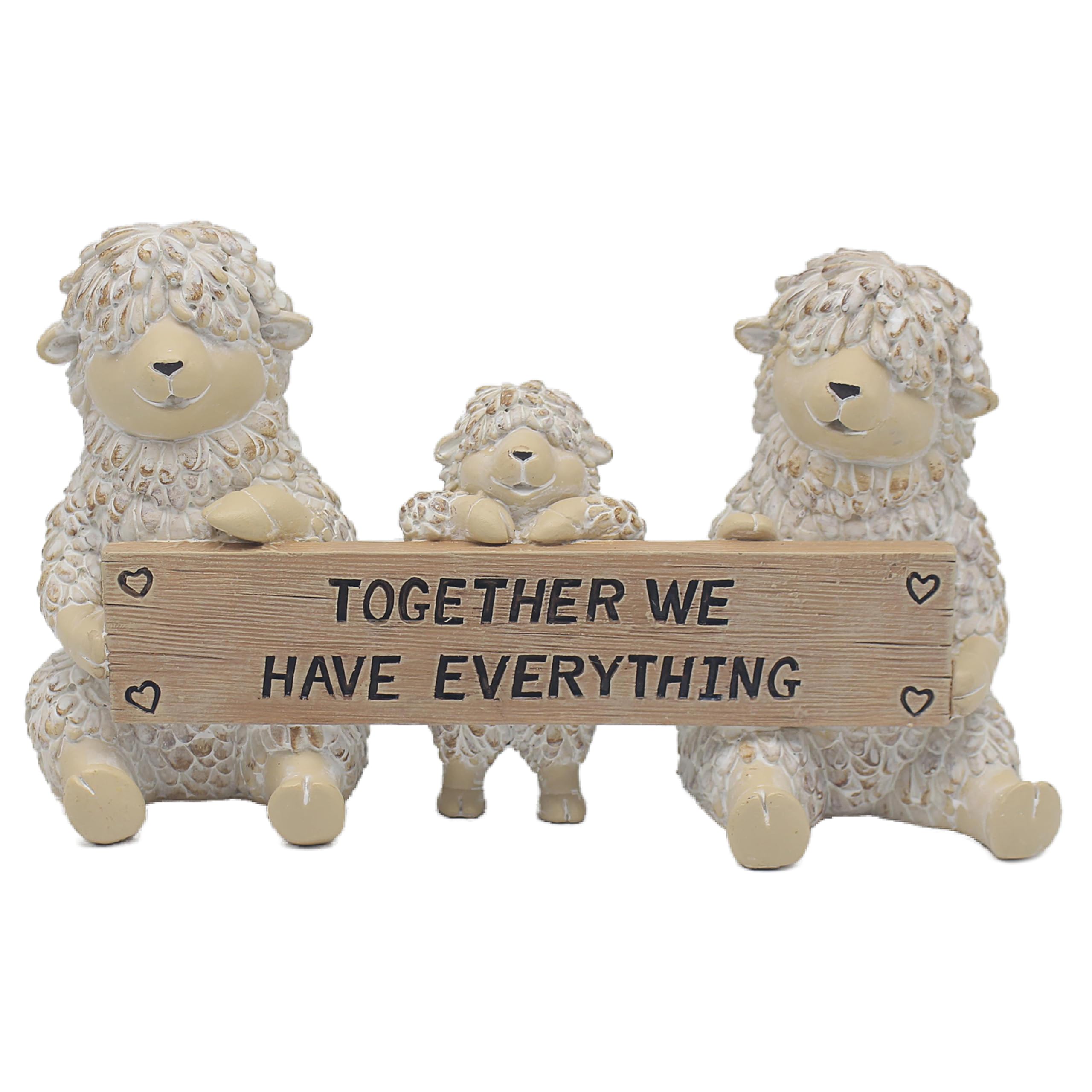 The Leonardo Collection Women's Sheep Everything Shaggy Figurines Statues For Home Decor | Ideal Ornaments Friendship Gifts For & Men | Lovely Table Centerpiece & Living Room Accessories