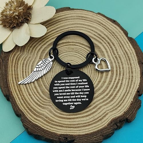 Miniatura 6 de Regalos conmemorativos, llavero de condolencias, regalo para la pérdida de ser querido en memoria de esposoesposa, regalos conmemorativos de