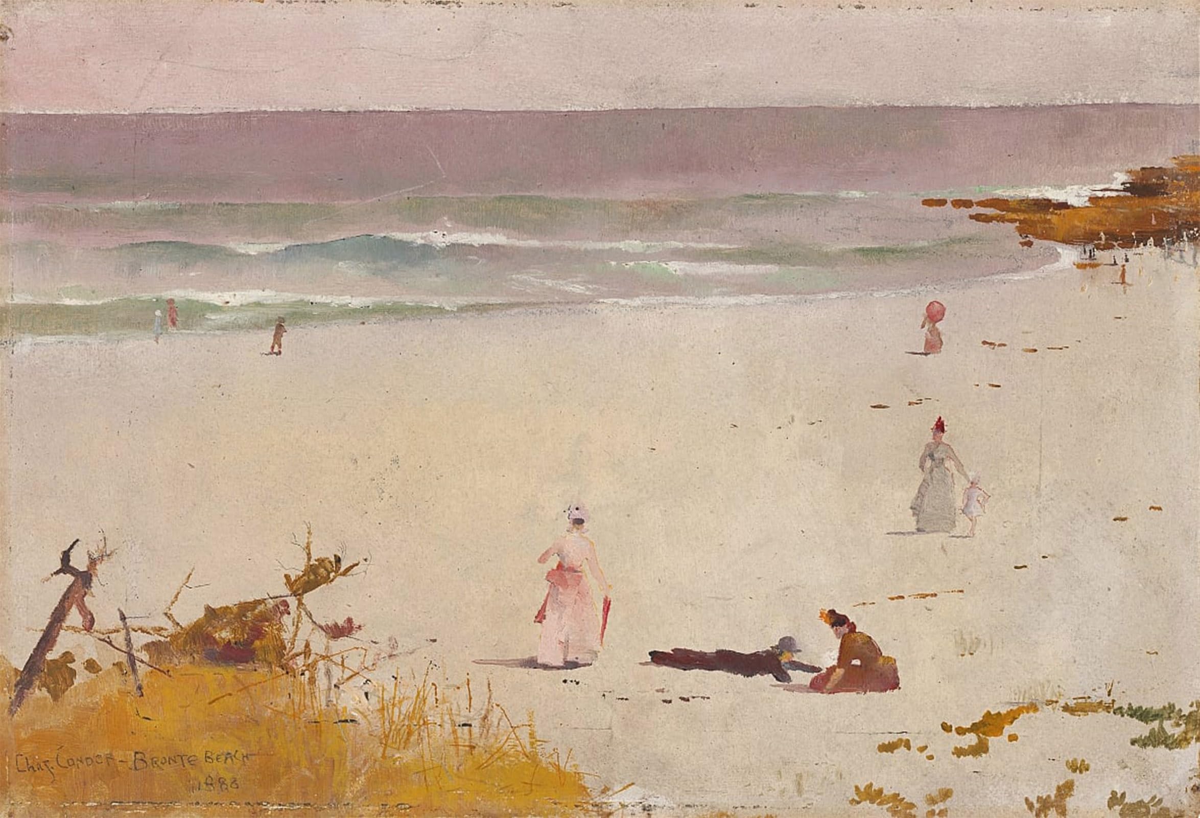 SERENDIPITP Aesthetic Poster Photo Wall Print Retro Picture Bronte Beach by Charles Edward Conder Modern Wall Artwork for Home Decor 60x90cm