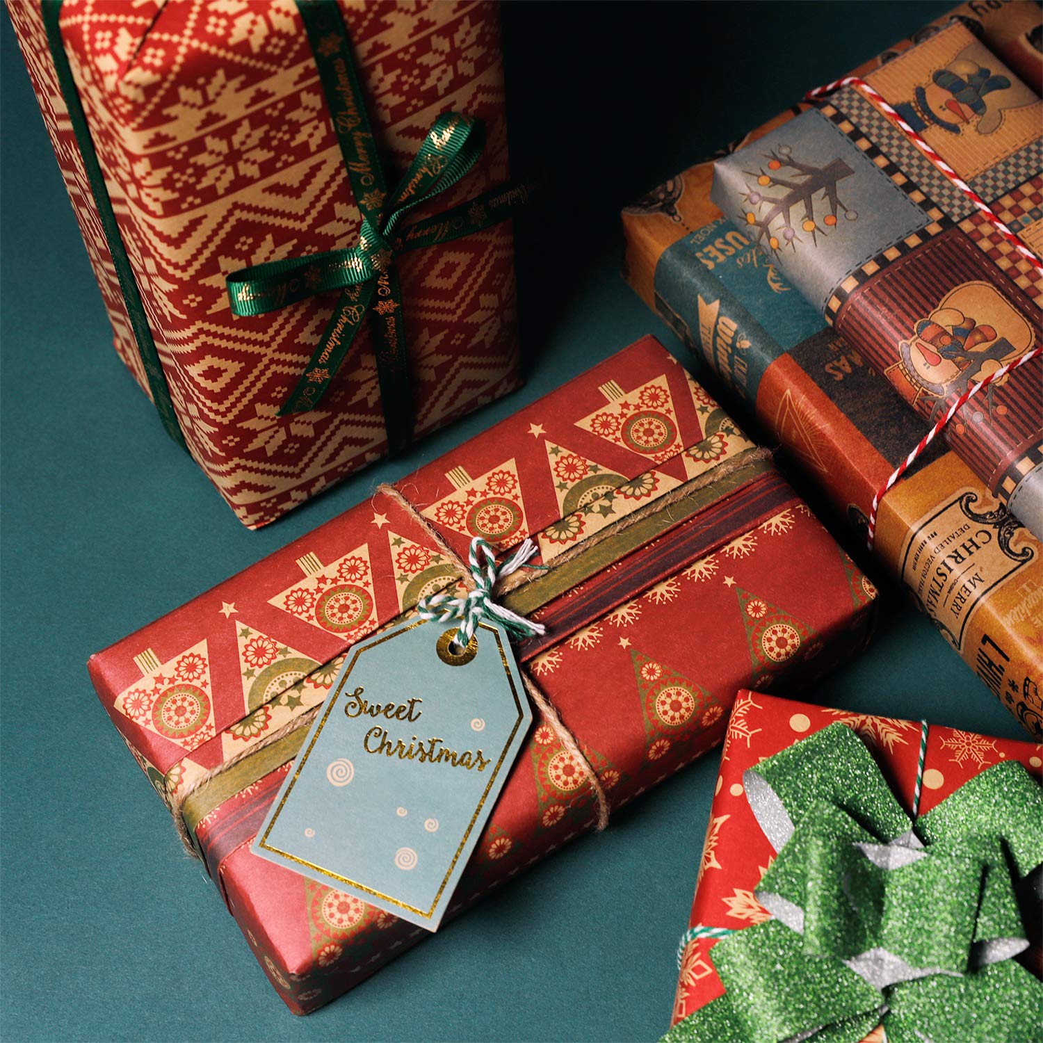 Carta Da Regalo Pasquale - 8 Fogli 70x50cm Con Forbici E Nastro - Per Uova, Coniglietti E Regali Di Pasqua - Foto 8