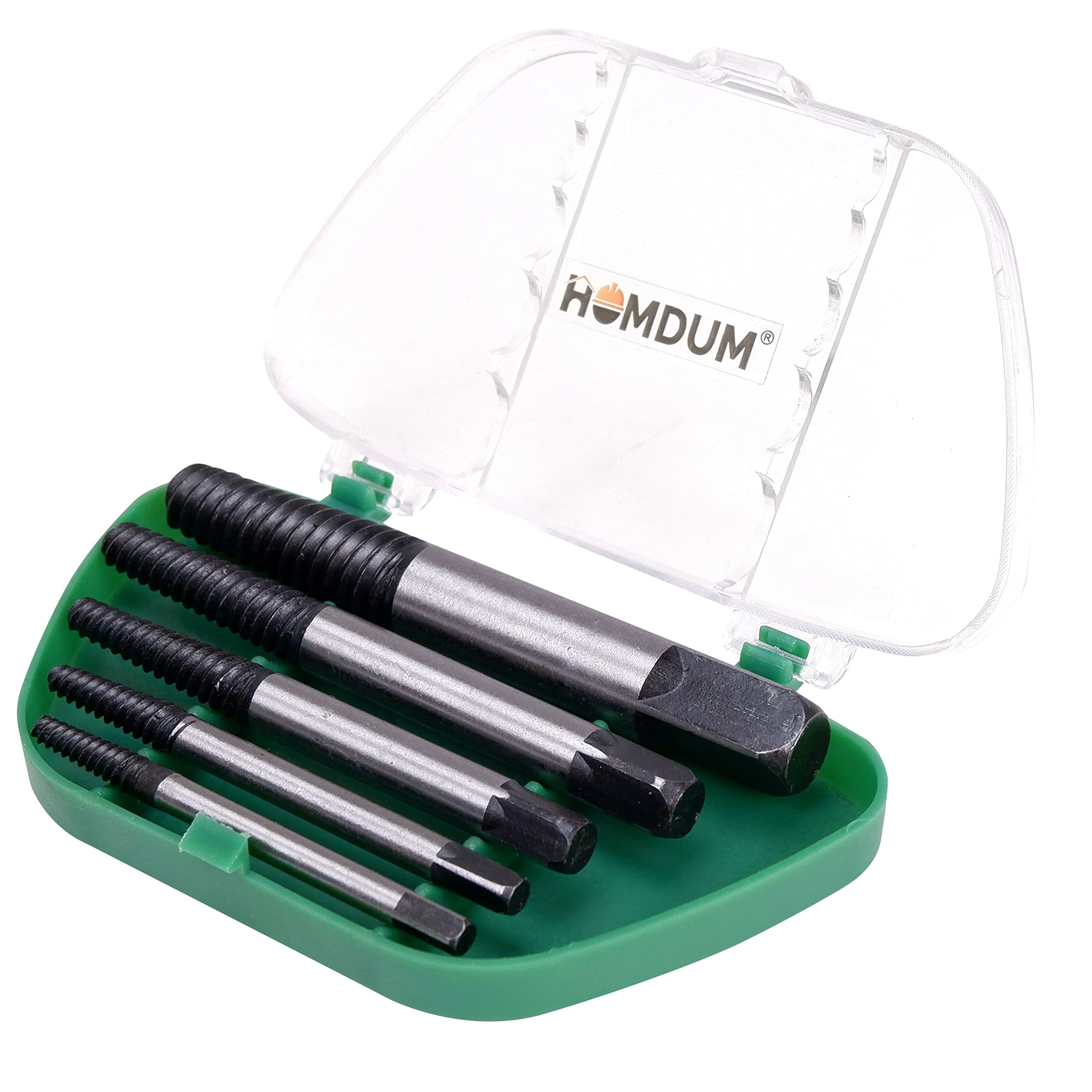 Homdum Damaged Screw Extractor Remover Tools Kit for Stripped Screw and broken bolt Removers Set of 5 Pcs Screwdriver Bit Set 2