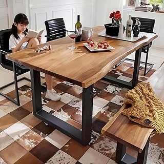 25 Wood Wall Ideas That Bring Natural Warmth Indoors 112 Live Edge Dining Table, Live Edge Table Top, Solid Wood Dining Tables, R...
