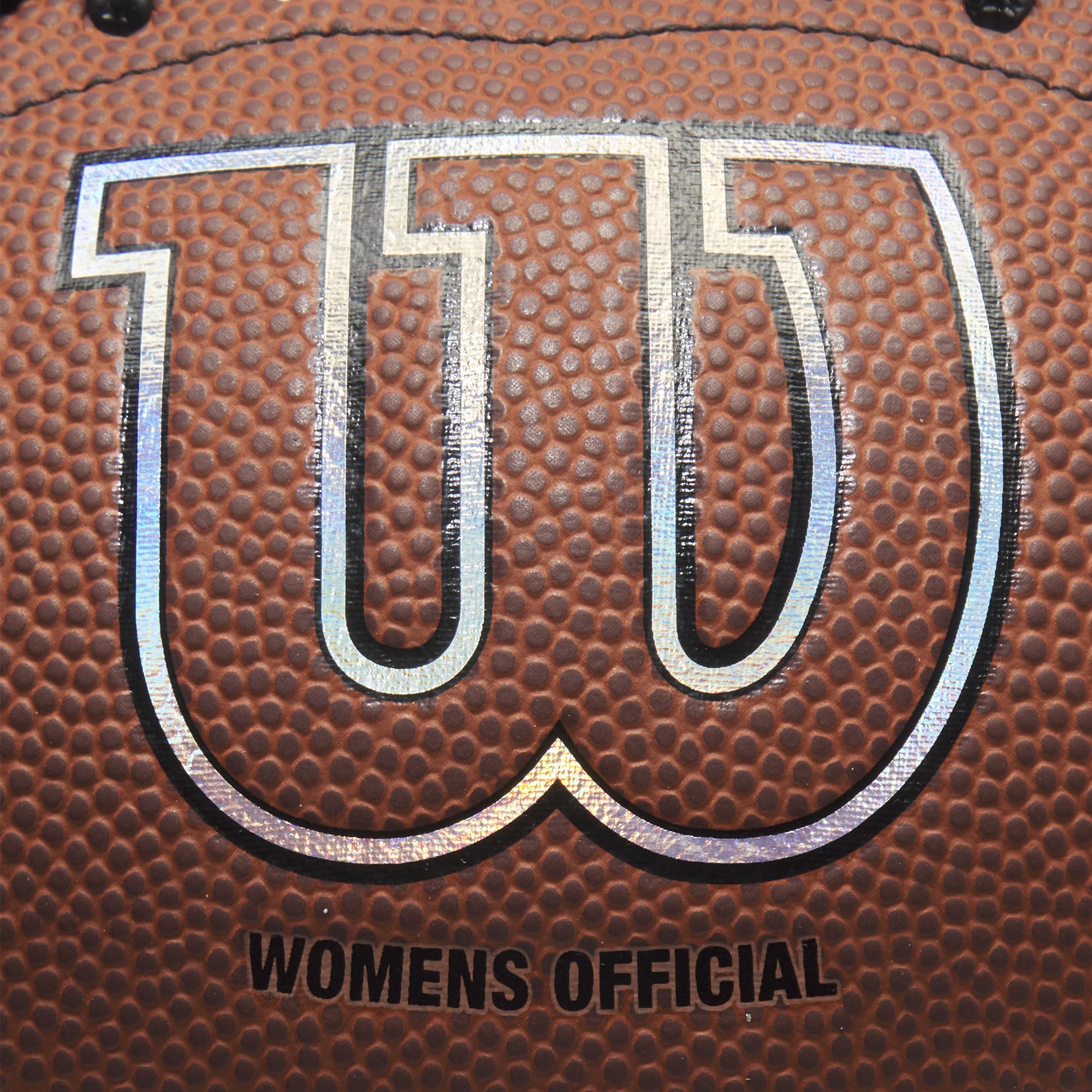 WILSON GST SpeedSkin Heir, Ballon de Football, Fabriqué avec Un Revêtement en Cuir SpeedSkin et Lacets de Précision, Taille Officielle pour Femme, Couleur Marron, Taille Enfant
