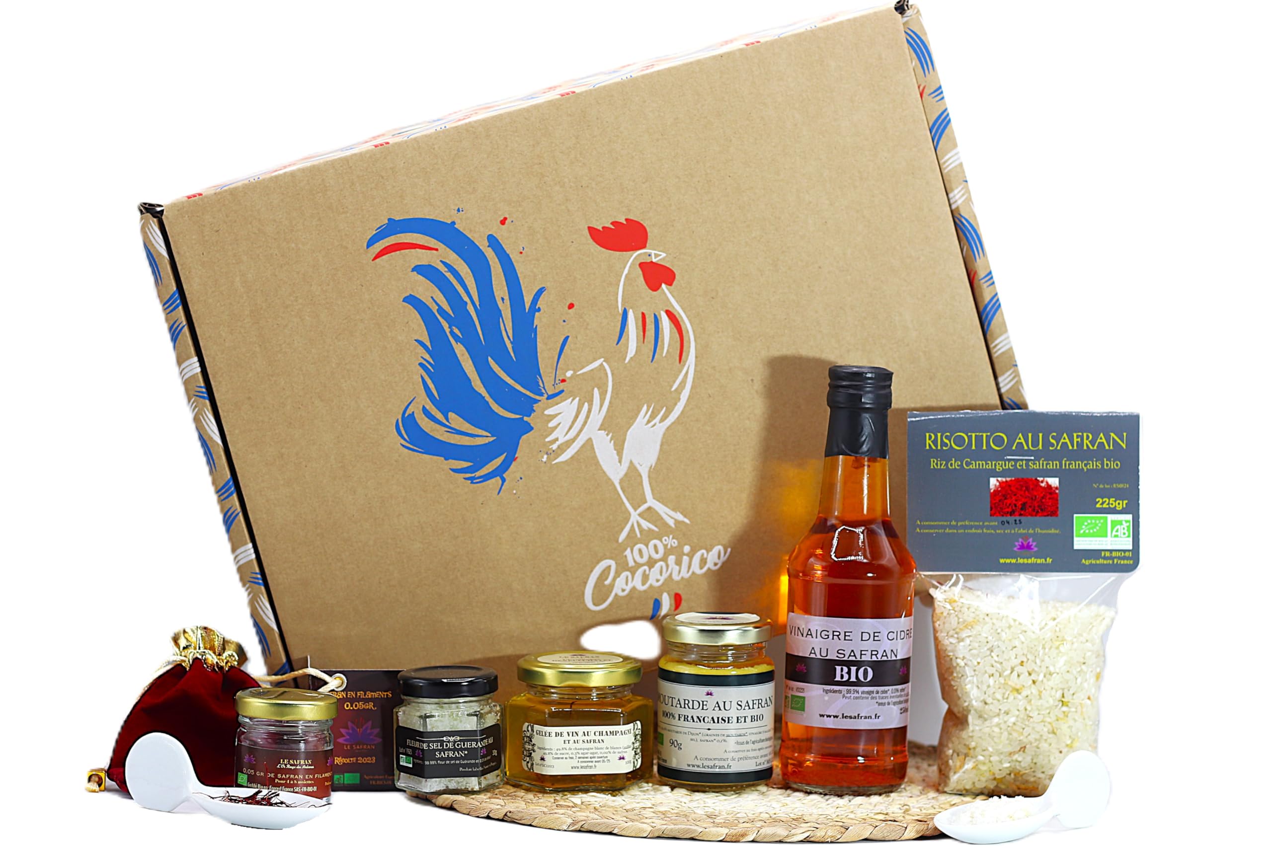 Coffret cadeau - colis gourmand- Produit 100% français et BIO au safran -Direct productrice