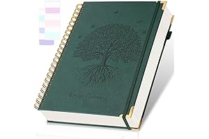 Spiral Notebook, 8.5 x 11 Hardcover, Leather Writing Journal