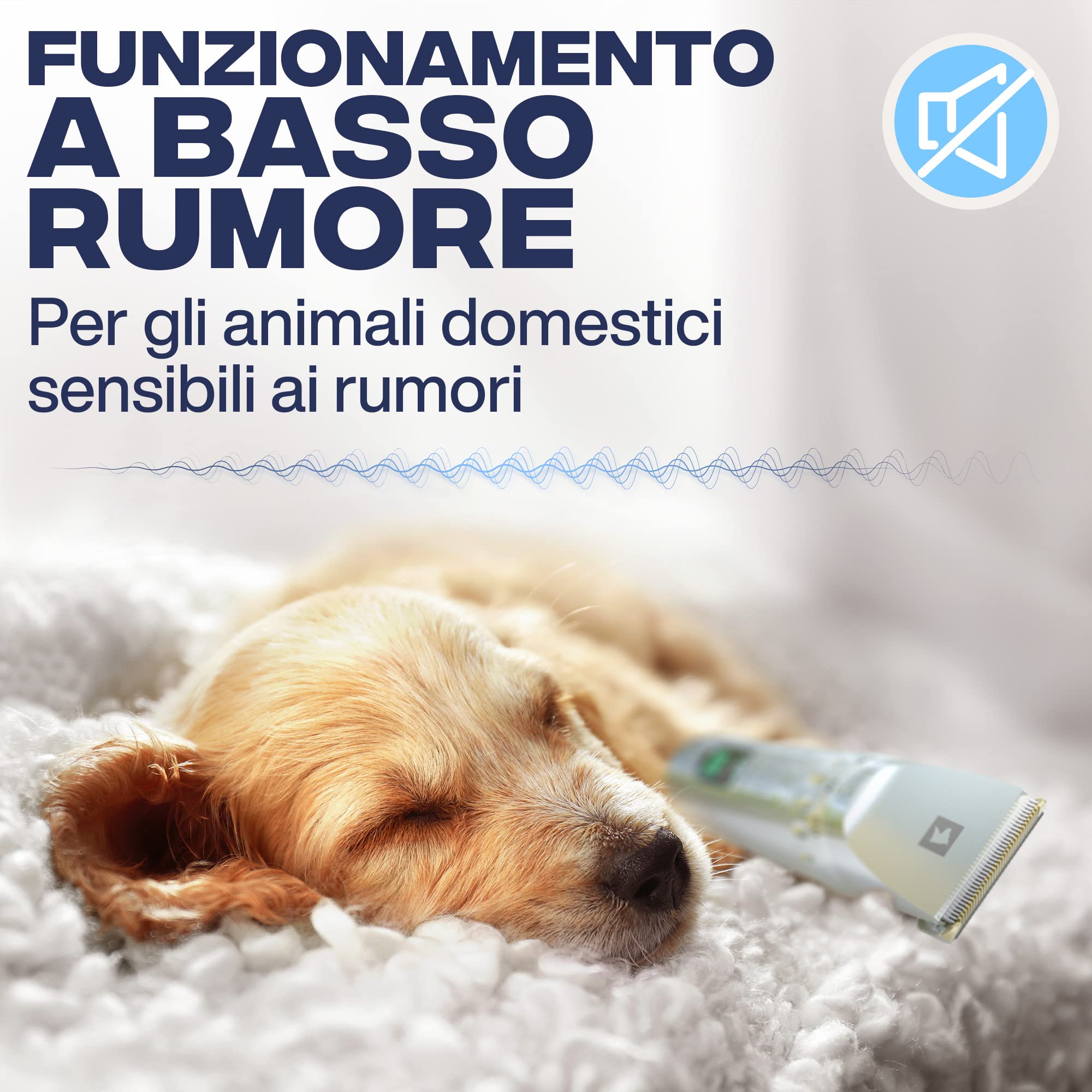 PetLab Tosatrice per Cani Professionale Tosatrice Rasoio per Cani Pelo Lungo Professionale Toelettatura Tosatore per Cani Gatti Professionale Macchinetta Tosa Pelo Cane