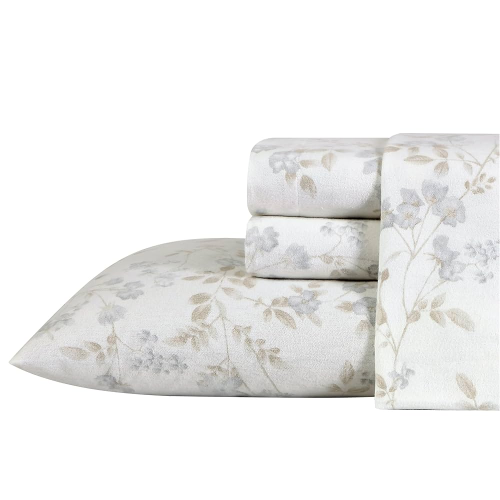 Amazon｜Laura Ashley Home - キングシーツ、コットンフランネル