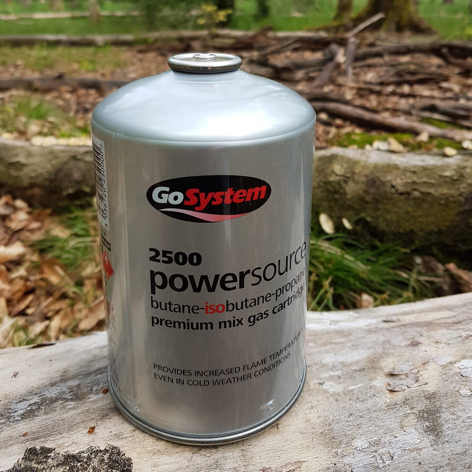 GoSystem PowerSource 2500 Premium XXL Gaskartusche (445 g) mit EN417 Schraubventil - Kocher Iso Butan/Propan – Erhältlich im 1er, 2er, 3er, 6er & 12er Set