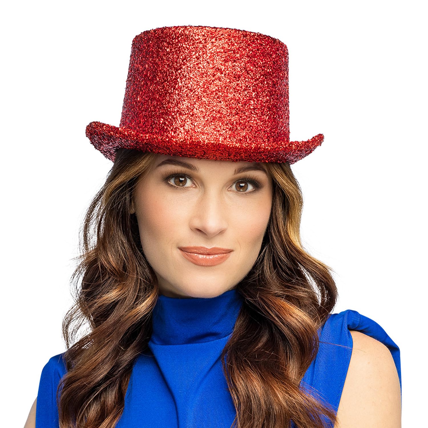 Boland - Top Hat Size 59 cm Glitter Party Hat for Costume Carnival and Theme Party