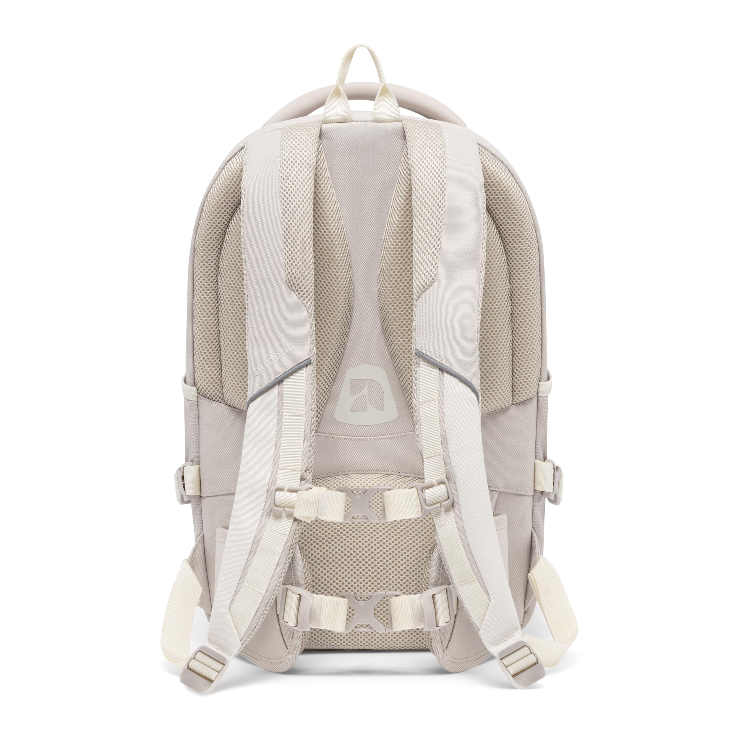Audetic Zaino Scuola Ragazze Beige - COSMO - Per Scuola, Università, Tempo Libero, Viaggi - Zaino Scuola Media Teenager - In PET riciclato - Idrorepellente