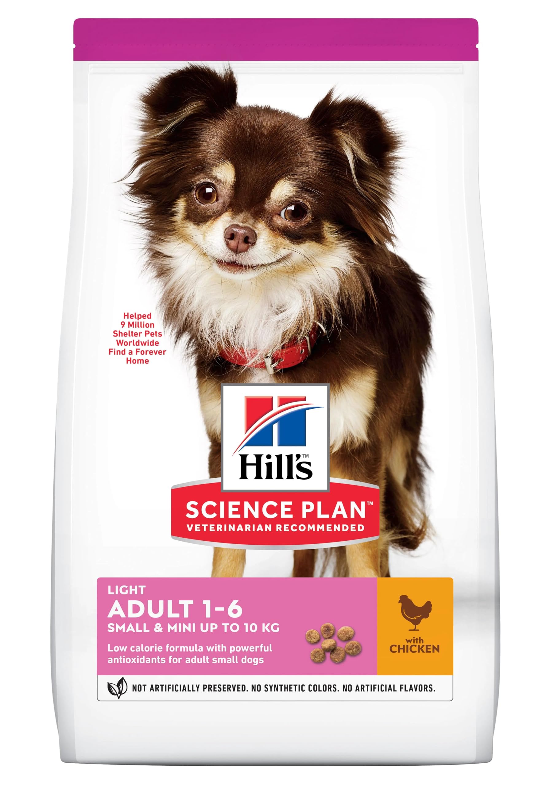 Hills Science Plan Adult Light Small & Mini Chicken Dry Dog Food - 6kg