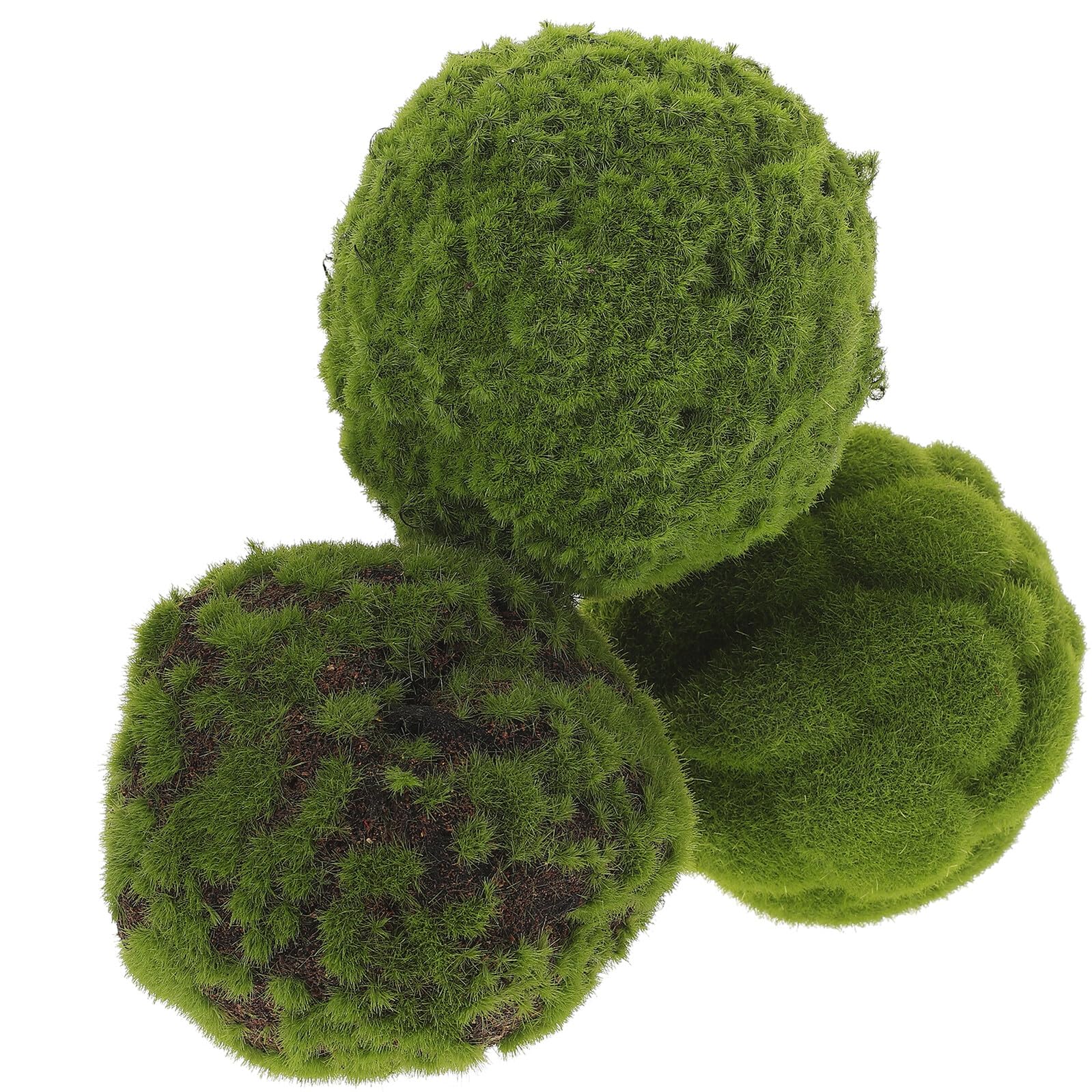Toyvian Sfere di Muschio Artificiale 3 Pezzi da 10 Cm Palla Verde Decorativa in Fibra e Schiuma per Negozio di Fiori o Caffetteria Arredamento Naturale e Pratico