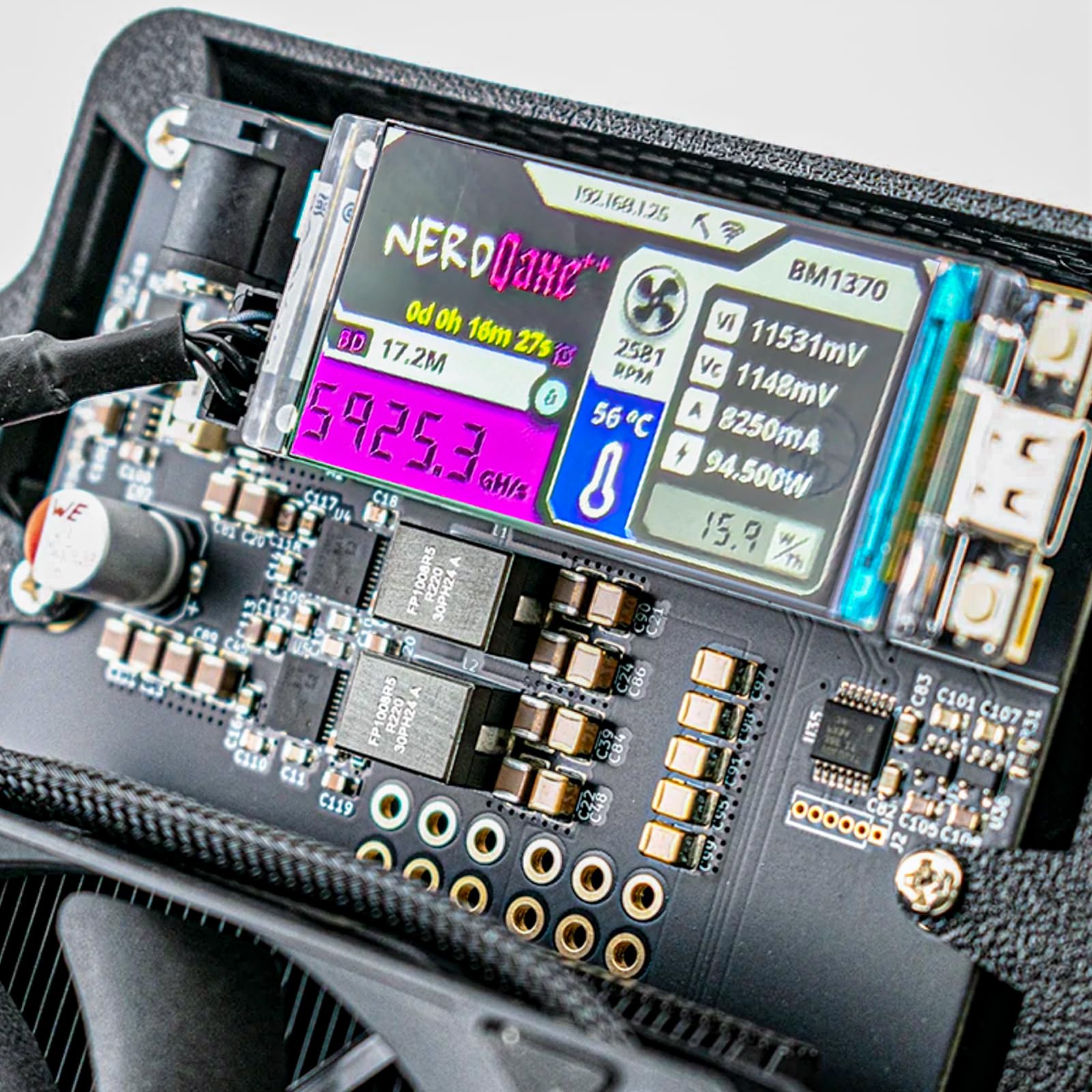 nerd Amazon.com: NerdQaxe++ Overclocking 4.8TH/s~6TH/s 4X BM1370 ASIC