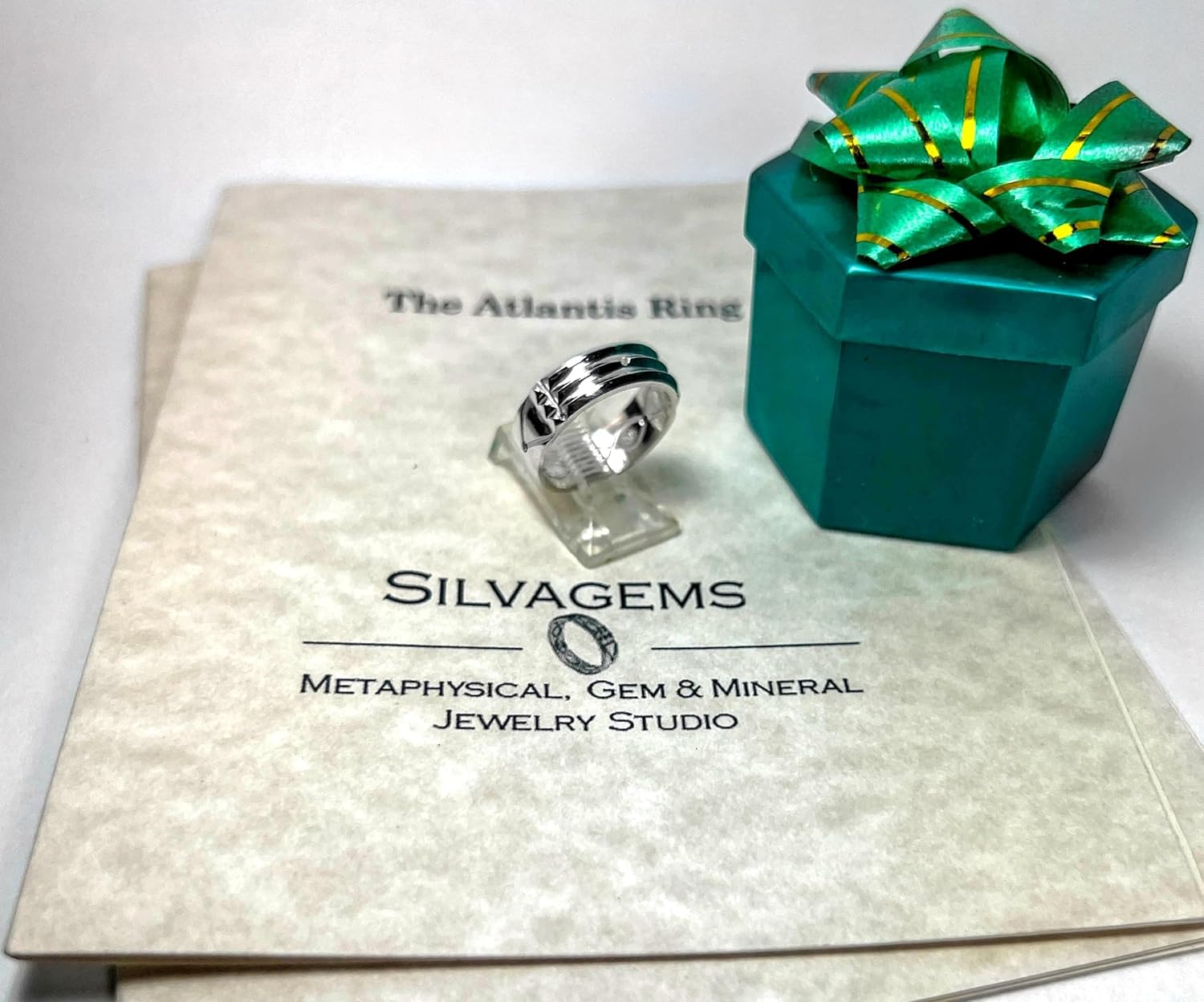 Atlantis Ring 925 Solid Sterling Silver Protective Symbol Egyptian Jewelry