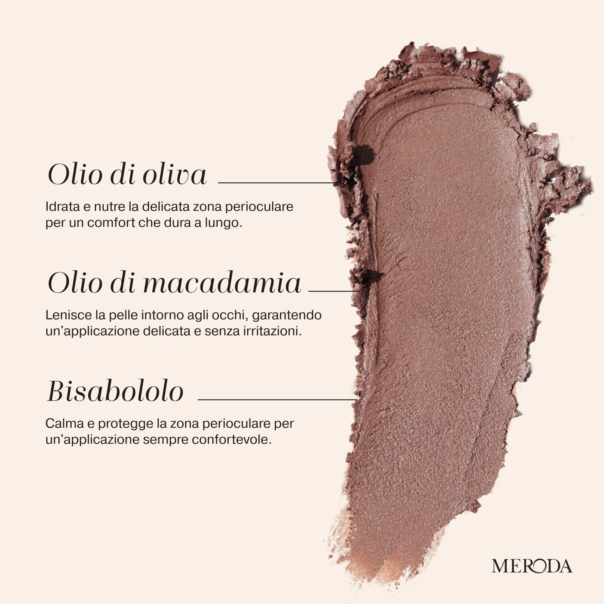 MERODA® Ombretto Stick [ANTI SBAVATURE] - Ombretto in Crema per Ogni Tipo di Pelle - Stick Occhi per Sguardo Stanco - Fino a 24h di Tenuta - Illuminante Occhi Levigante (Bronze)