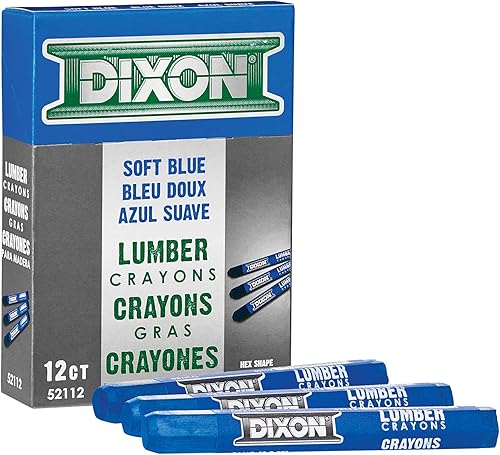Miniatura 10 de Dixon - 464-52300 Ceras de marcaje para madera industrial, 4.5" x 1/2" Hex, blanco, 12 unidades (Paquete de 1) (52300)