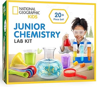 National Geographic Kids Junior Chemistry Set - Full Early Learning Lab Kit with 50 Science Experiments for Kids & 20+ Lab...