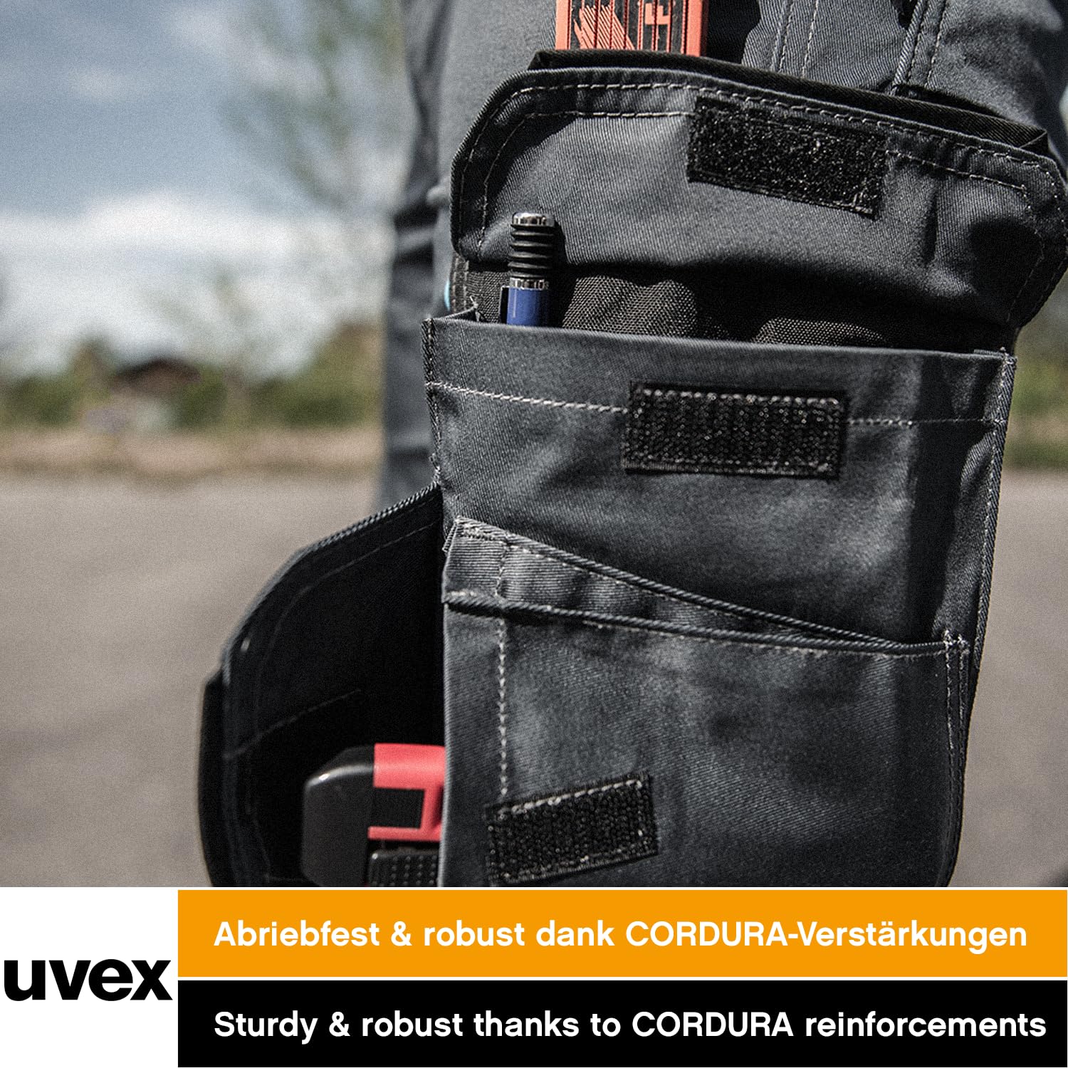 Uvex Tune-Up Herren-Arbeitshose kurz - leichte robuste Arbeitshosen Sommer 35% Baumwolle