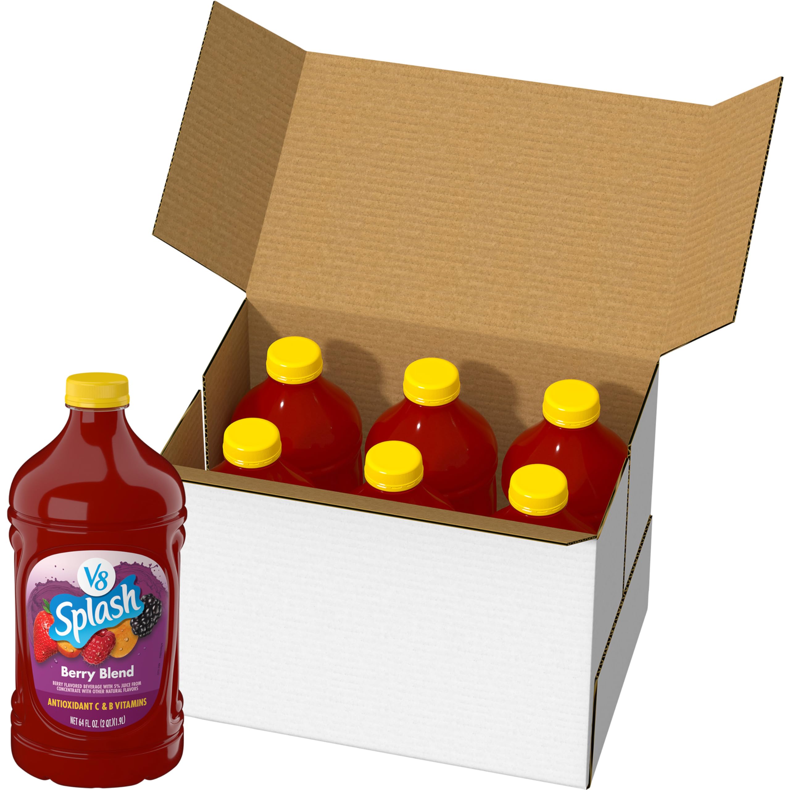 Berry Blend Flavored Beverage, 64 fl oz Bottle (6 Pack)