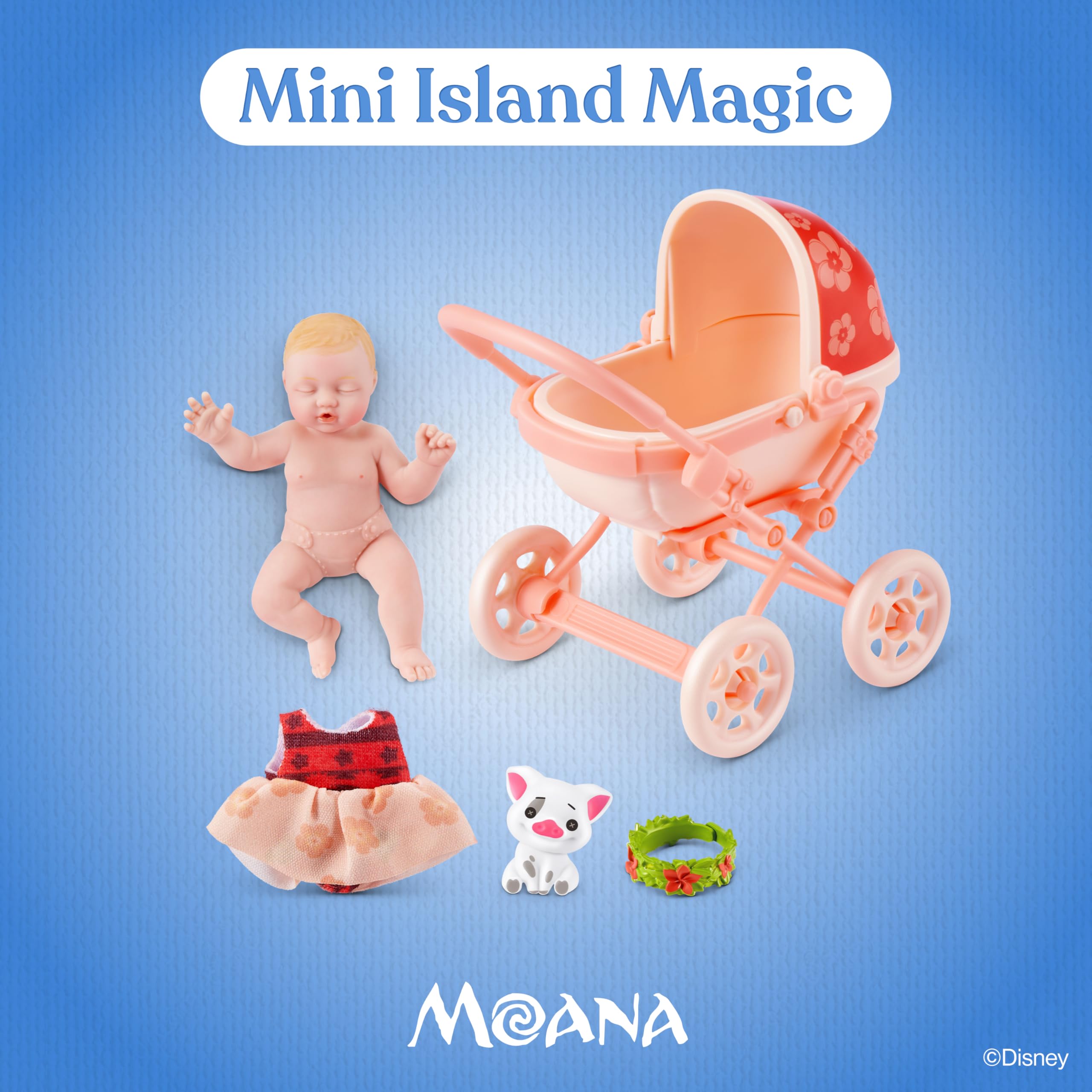 My Mini Baby Disney Series 1 2 Pack de ZURU – Muñeca Bebé Disney Coleccionable en Cápsula Misteriosa con Accesorios, Juguete Miniatura Realista para Niñas de 3+ Años