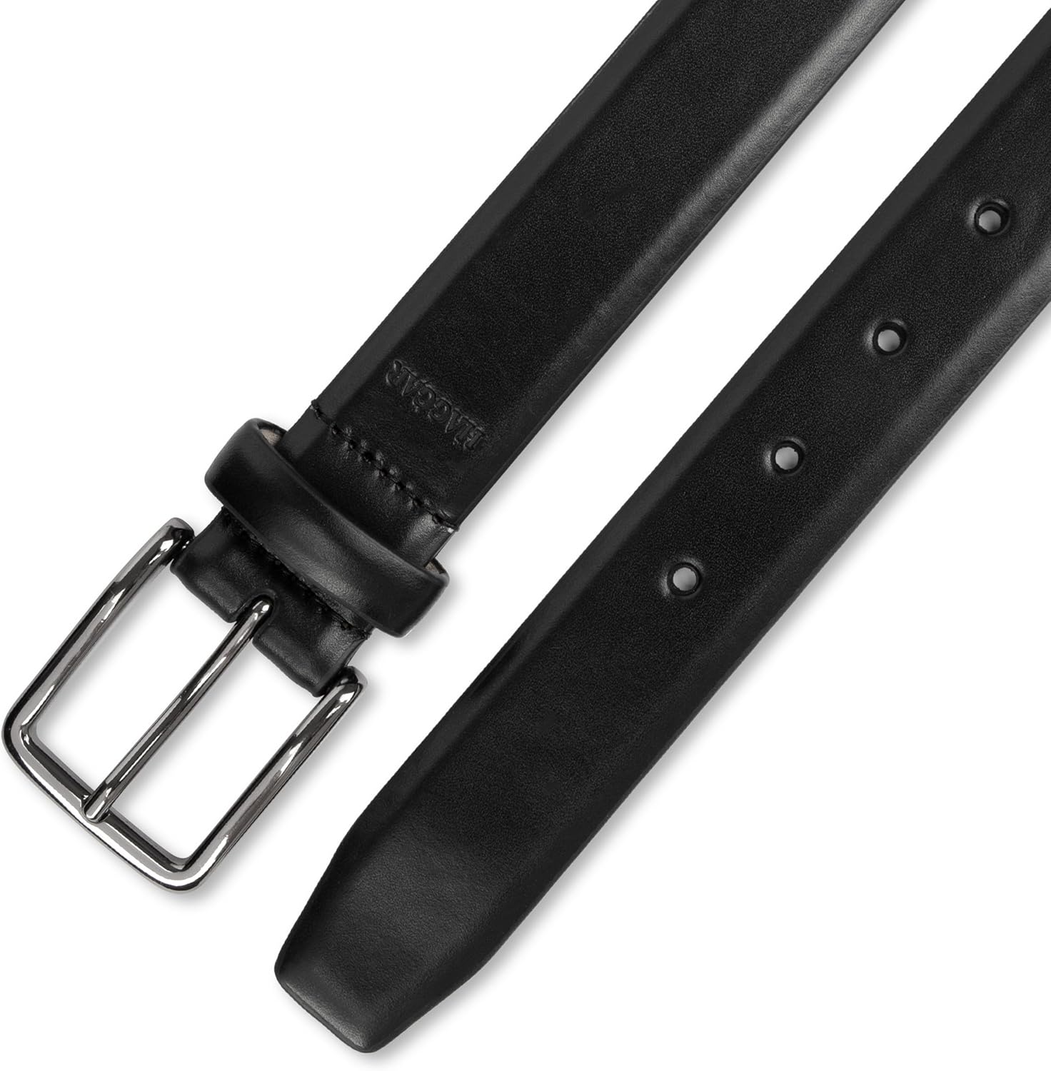 Haggar mens Leather Dress Belt for Suits and Pants - Classic, Formal, Business, Work - Image 5