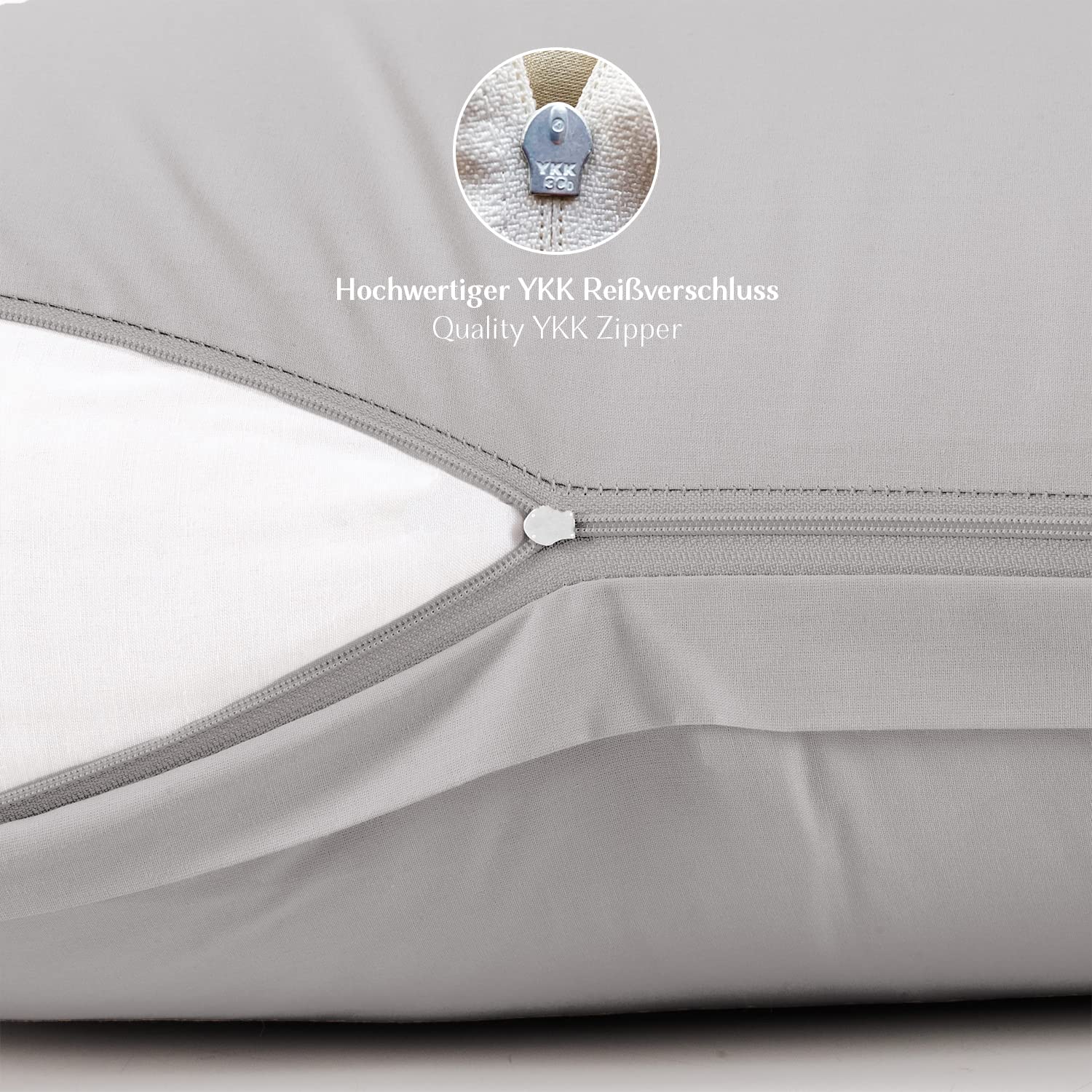 Copripiumino Matrimoniale Alreya 200x220 Cm - 100% Cotone Renforcé, Beige - Foto 2