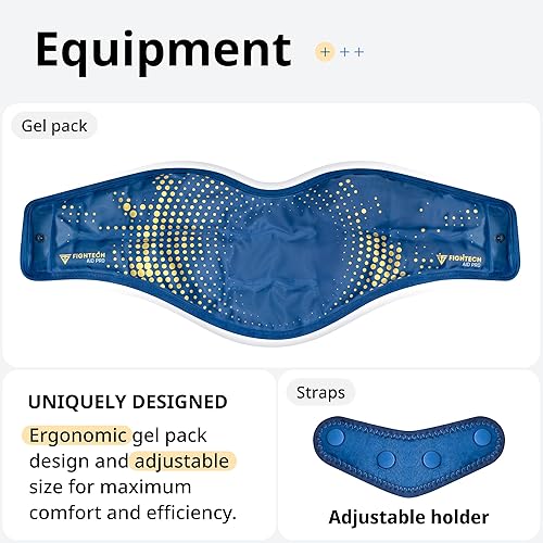 Miniatura 6 de FIGHTECH - Bolsa de hielo para el cuello y el hombro, para aliviar el dolor, reutilizable, caliente y frío, paquete de hielo Rodilla, espalda,