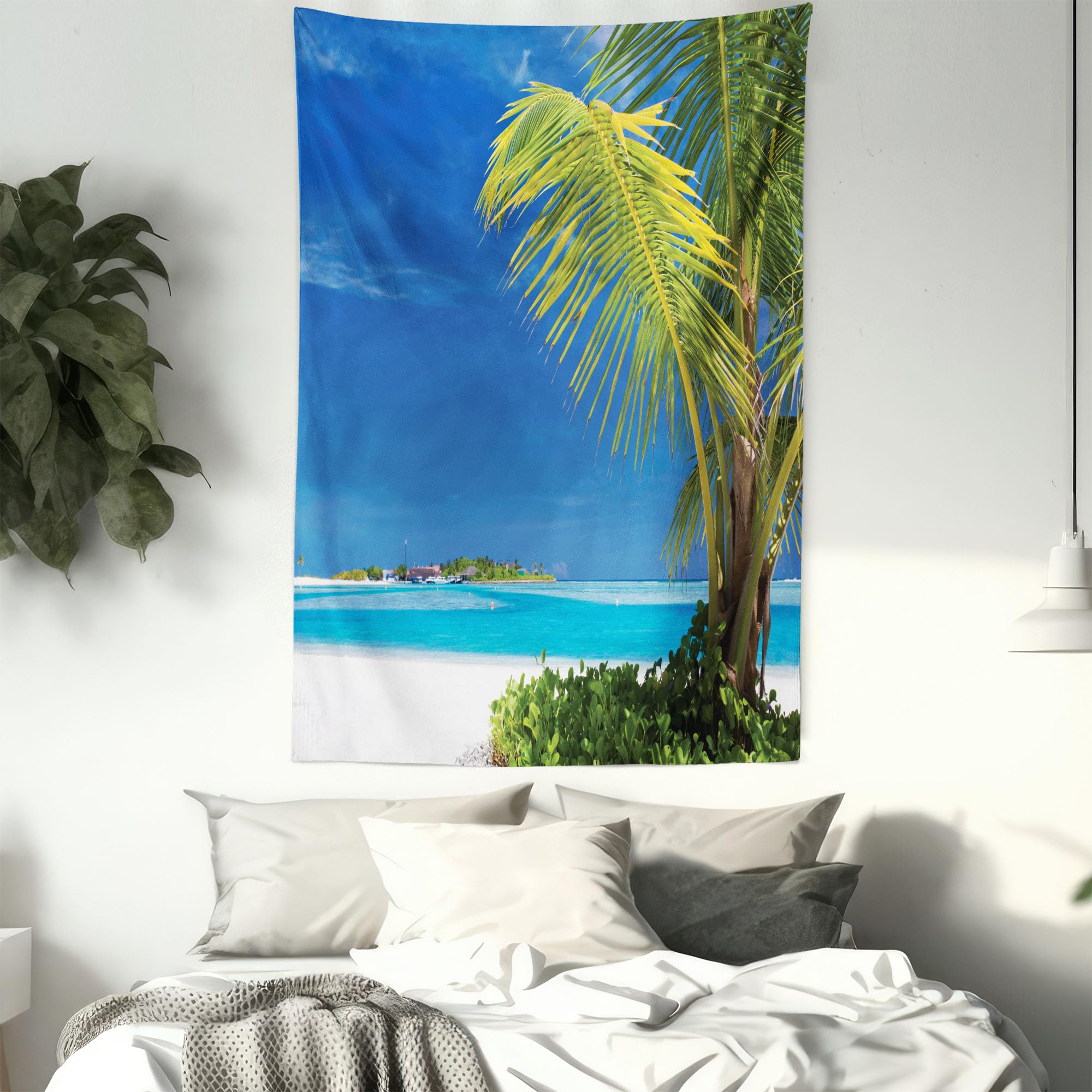 ABAKUHAUS Arazzo Da Parete Nave Greca: Tappeto Decorativo 110x150 Cm, Grigio Antracite E Bianco