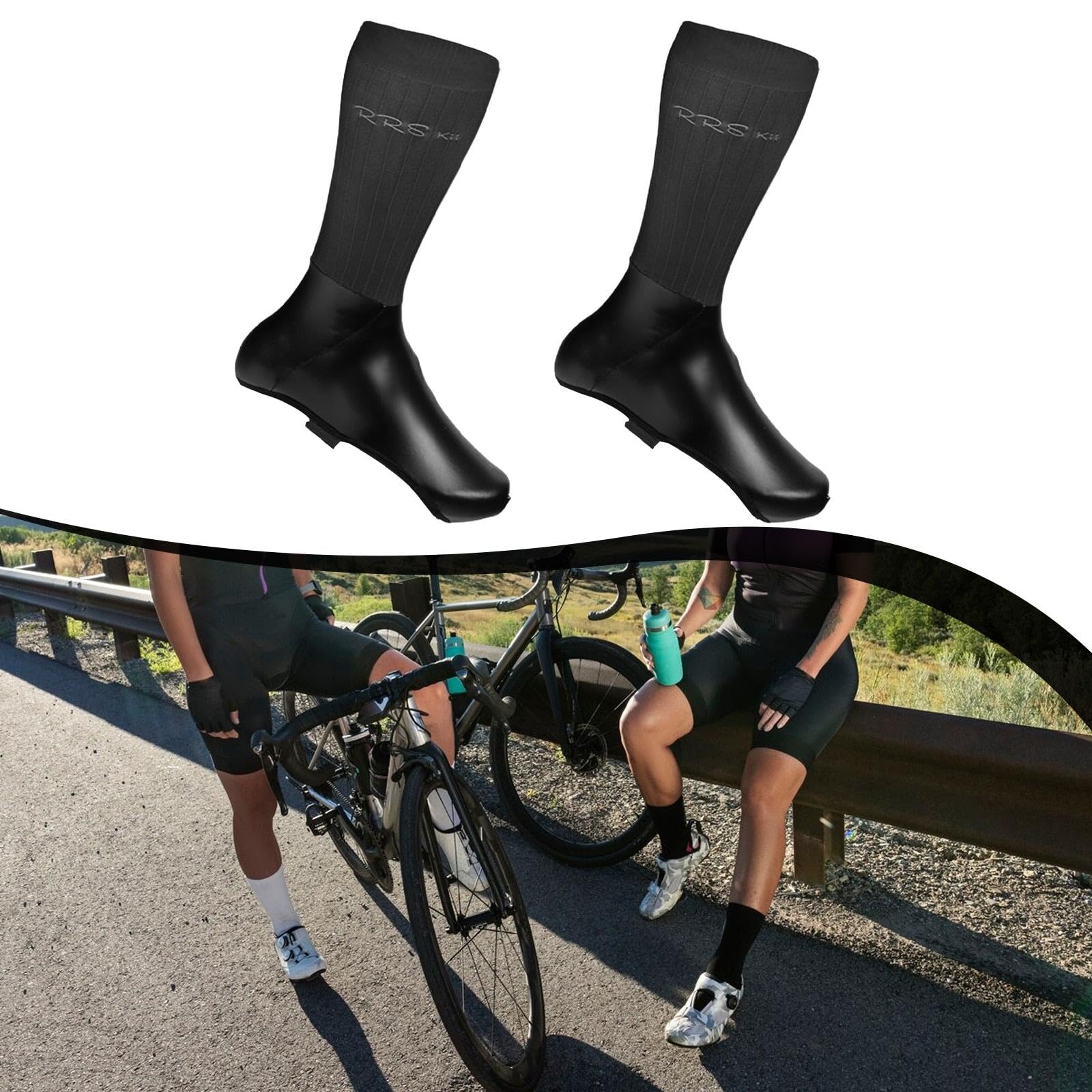 Copriscarpe Da Ciclismo, Protezioni Antivento, Copriscarpe per Bici, Accessori per Il Ciclismo, Nero