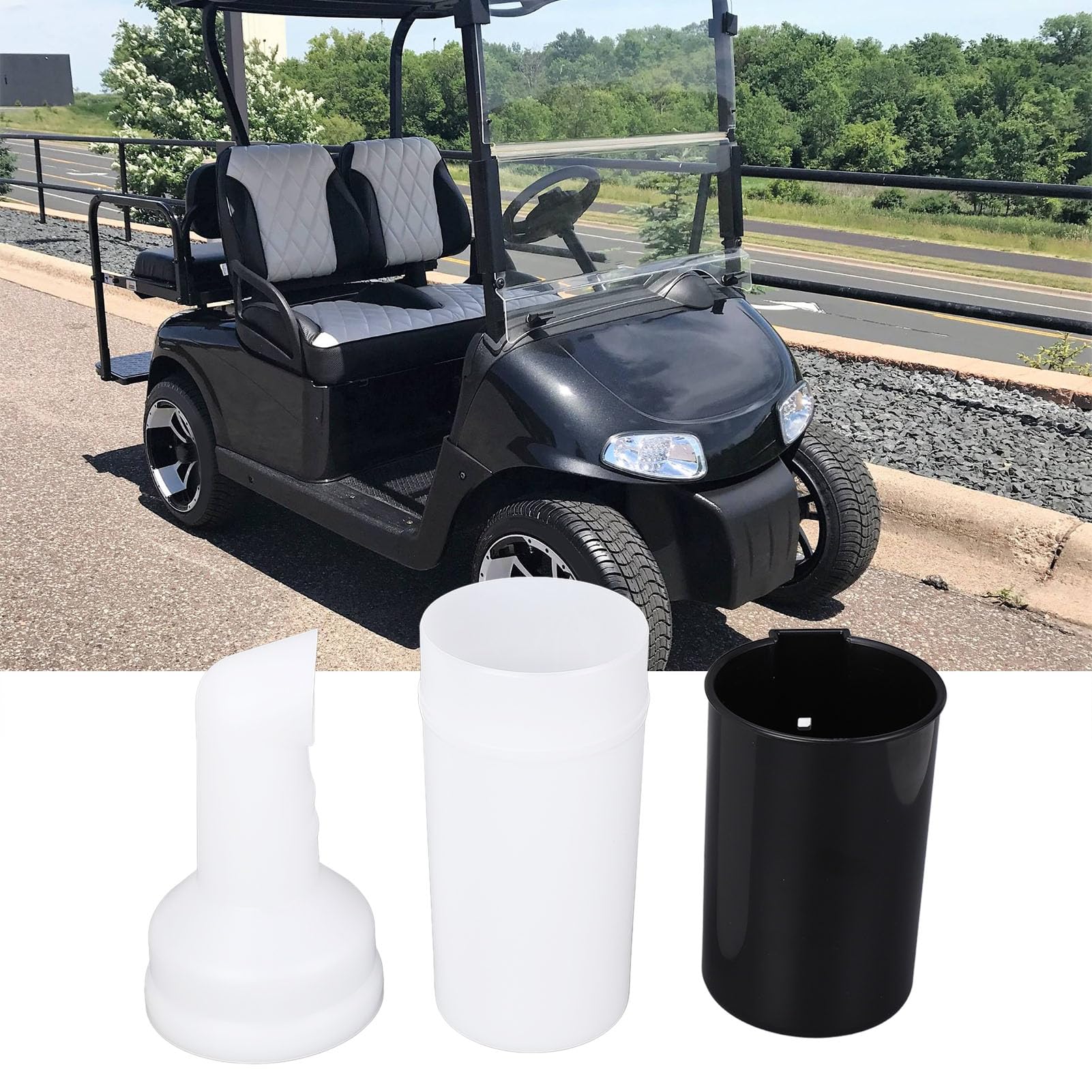 Butelka Z Piaskiem do Wózka Golfowego, Uniwersalna Butelka Z Piaskiem do Wózka Golfowego Z Uchwytem do E Z GO do Samochodu Klubowego, Zestaw Butelki Z Piaskiem Divot Filler,