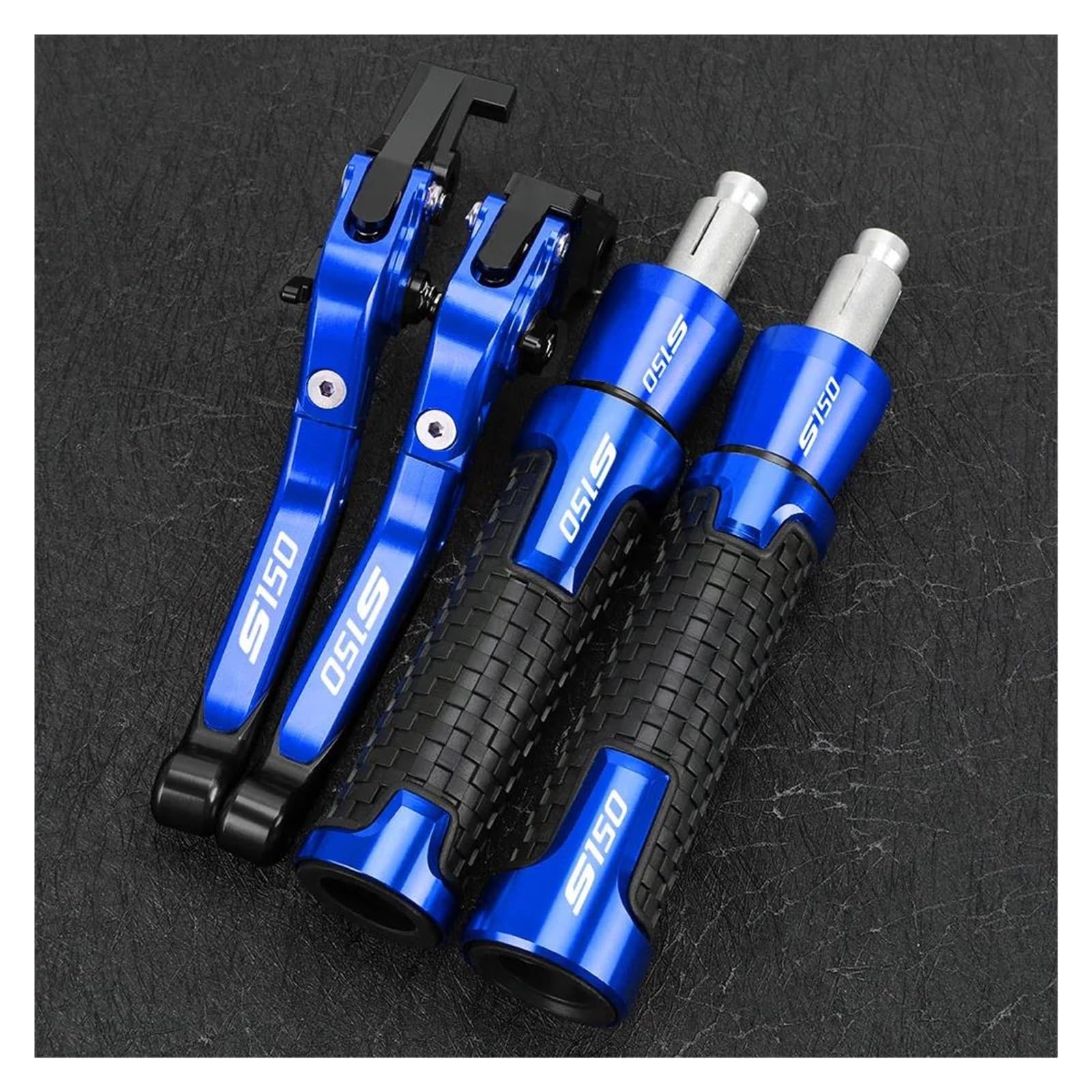 Uchwyty DLA SUZUKI GSXS150 GSX-S150 GSXS 150 GSX-S 150 Uchwyty Dźwignie Hamulca Sprzęgła Uchwyty Kierownicy Końcówki Uchwytów(Blue3)