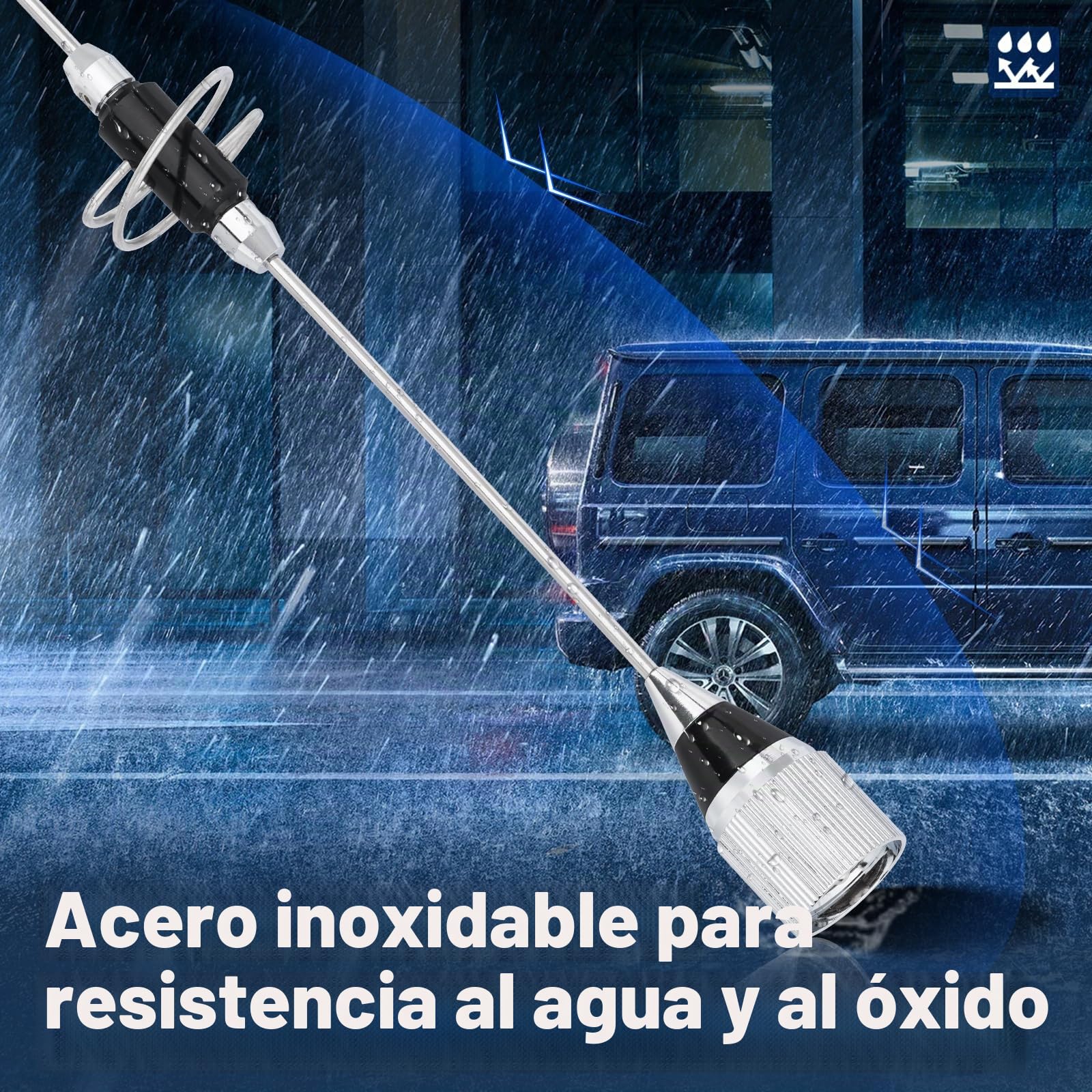 Bingfu Antena Radio Móvil de Banda Dual VHF UHF 136-174 MHz y 400-460 MHz, Antena de Radioaficionado para Vehículos de 39 cm con Conector PL259 para Dispositivos de Comunicación Bidireccional