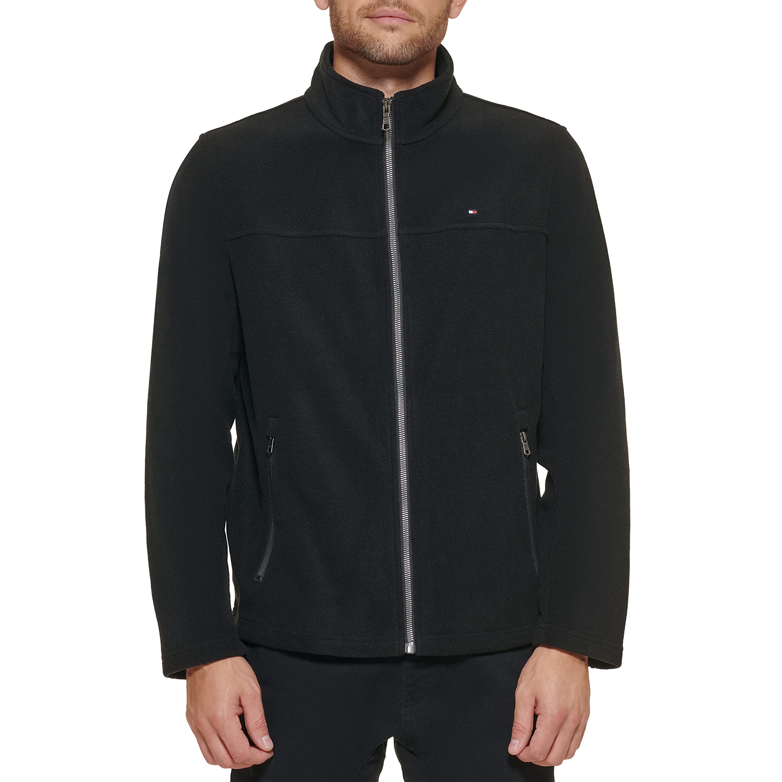 Tommy Hilfiger Classic Zip Front Polar Fleece Jacket Blouson de polyester molletonn Homme