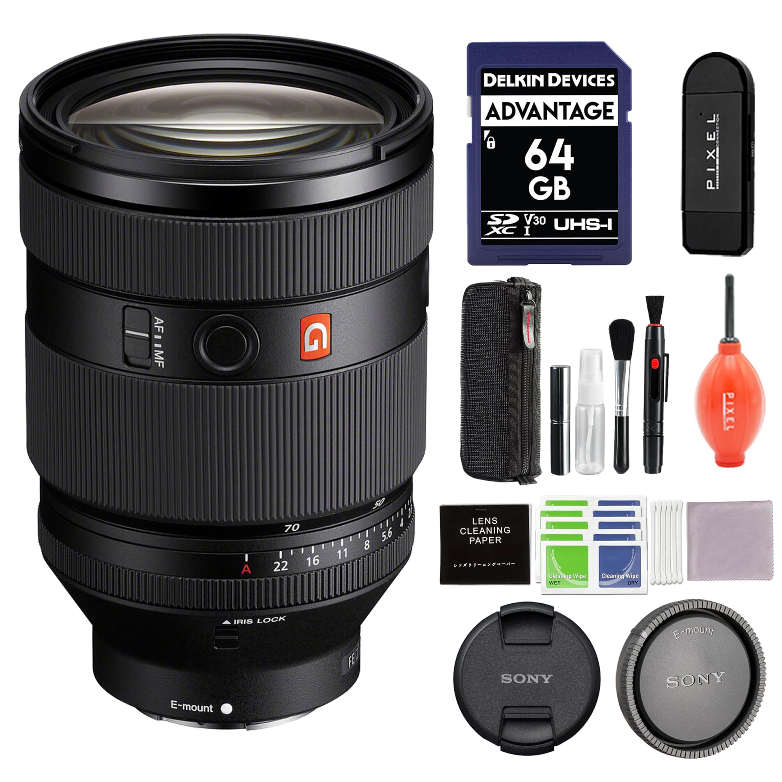 Amazon.com : Sony FE 28-70mm f/2 GM Lens Bundle with 64GB SD Card