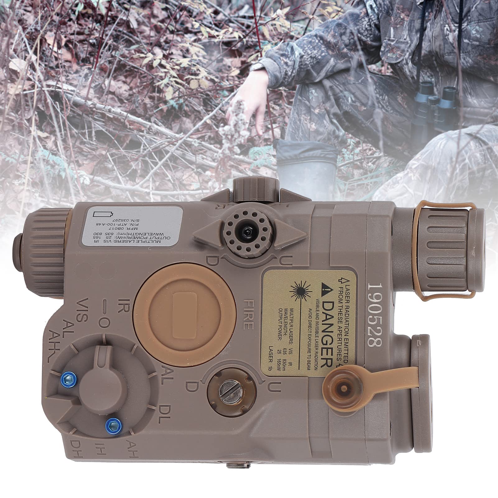 Pilipane Airsoft Battery Box, Airsoft Box, Airsoft Batterie Box, Decorative Dummy Model for EX403 Weapon, Nylon Construction (Sand Color)