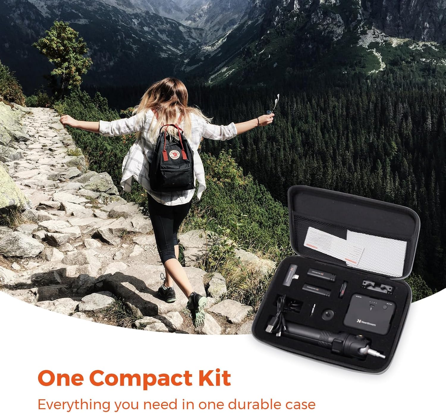 Various content creation scenarios using the vlogging kit