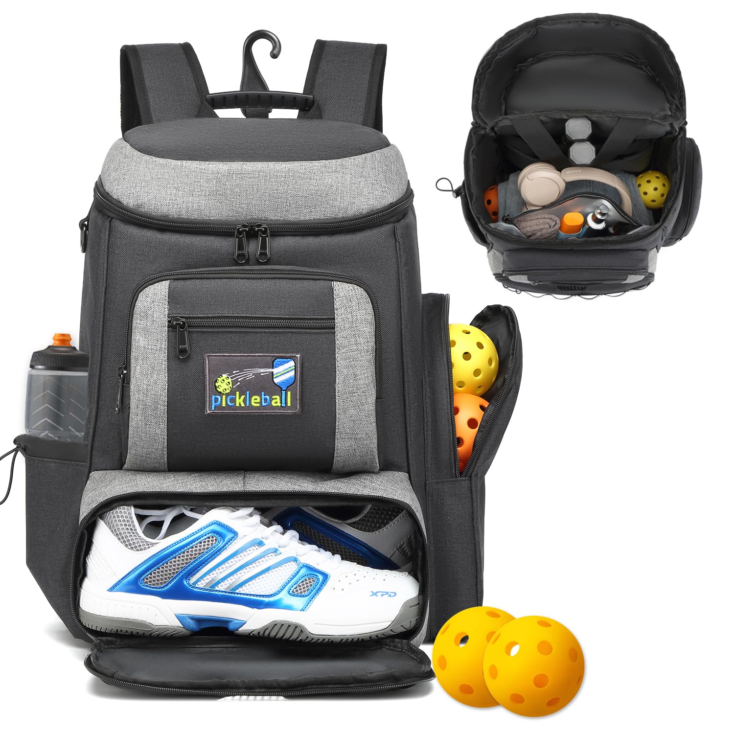 Pickleball Backpack Large Sports Bag for Men/Women, Hold 6+  display picture 3