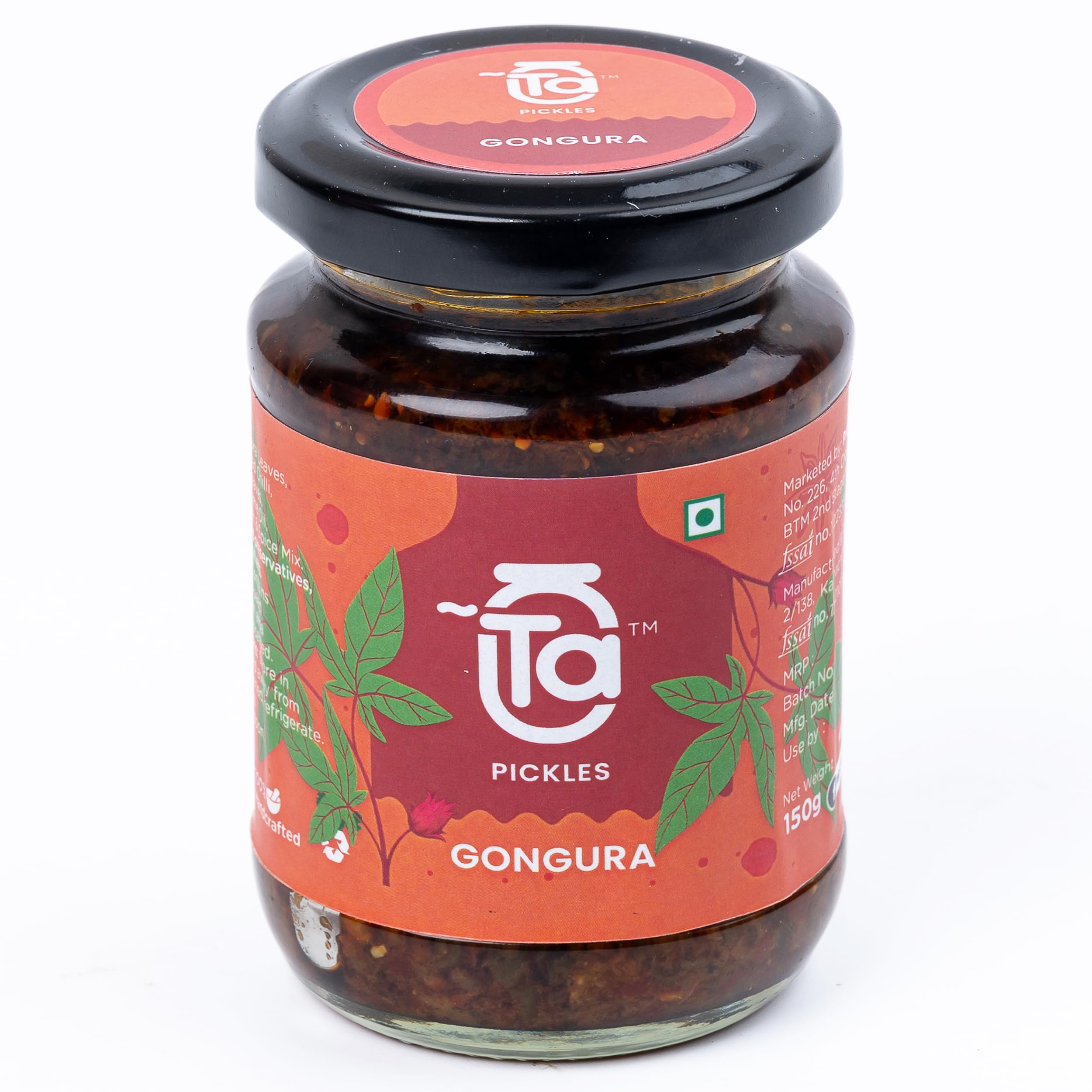 Ta Pickles | Gongura Pickle | 150g | Made with Cold Pressed Oil | Homemade | Traditional Indian Taste | Natural | No Preservatives (150 gm) (B0DH3BQHZT) Amazon Price History, Amazon Price Tracker