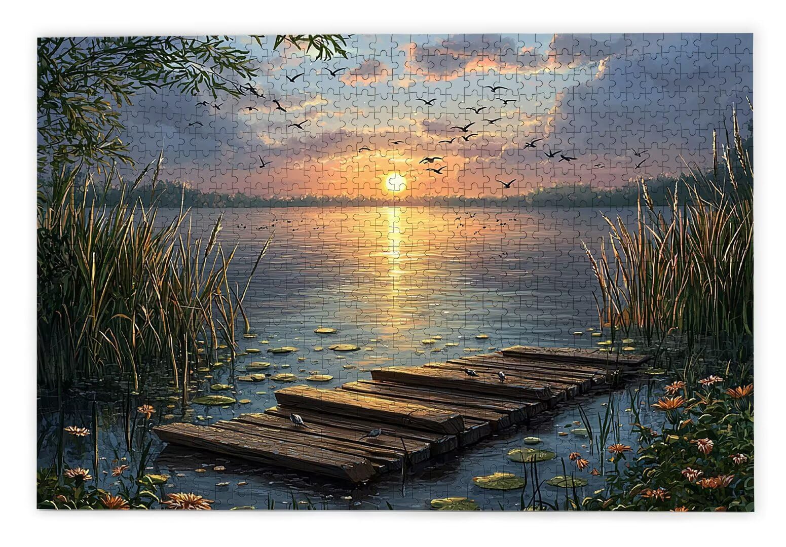 Puzzle 2000 sztuk dla dorosłych, drewniane łamigłówki dla dorosłych, trudne drewniane łamigłówki, rodzinne gry edukacyjne, łamigłówki z pudełkiem na prezent do dekoracji domu, prezent dla kobiet
