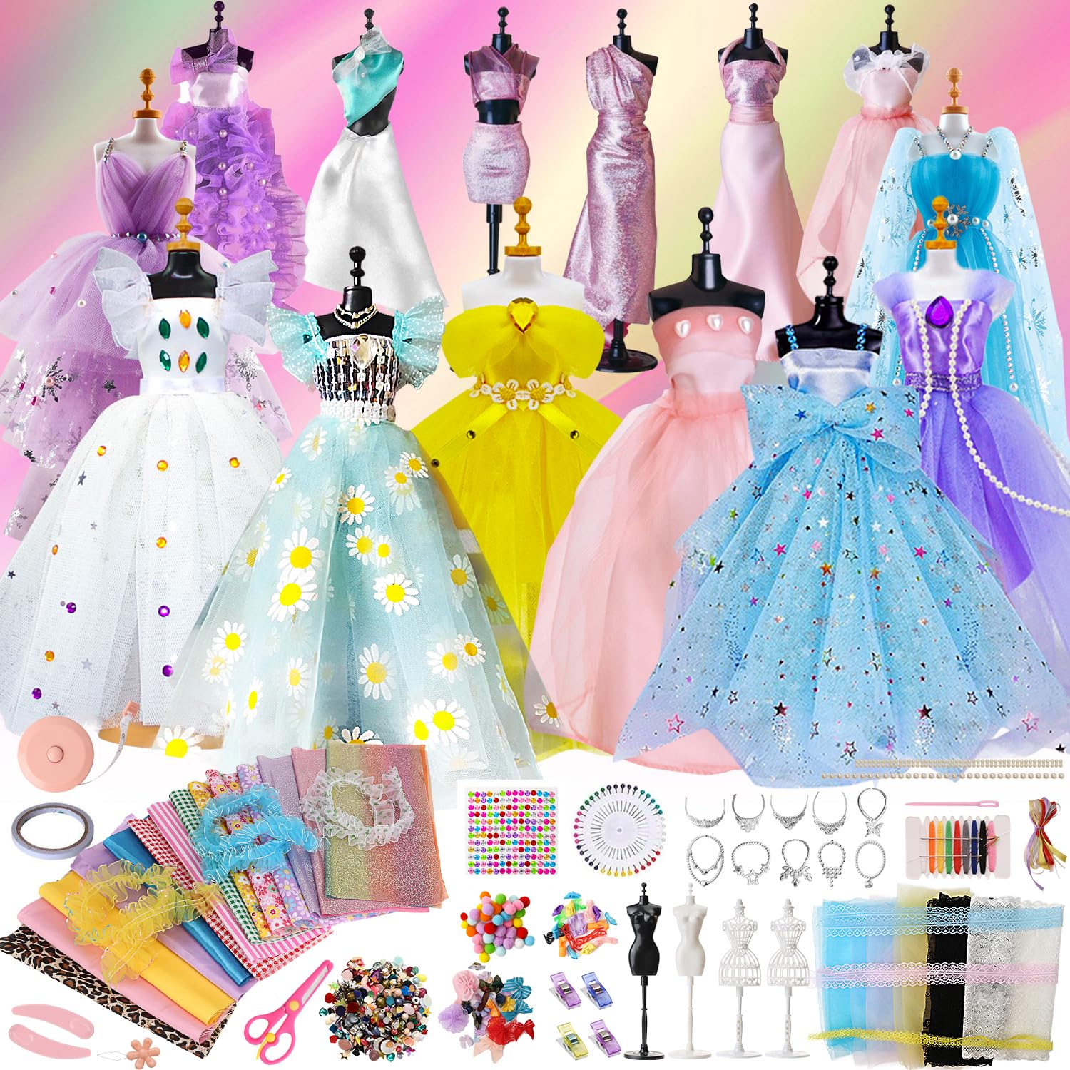 Healifty Lot De 6 Mini Mannequins Pour Vêtements De Poupée