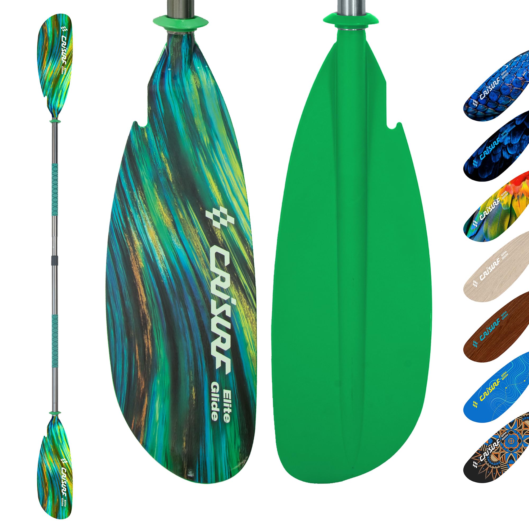 Adjustable Kayak Paddle, Detachable Lightweight Floating Oar with Ergonomic Grip and Drip Guards, Versatile Multi-Section Design for Kayaking and Paddle Boarding