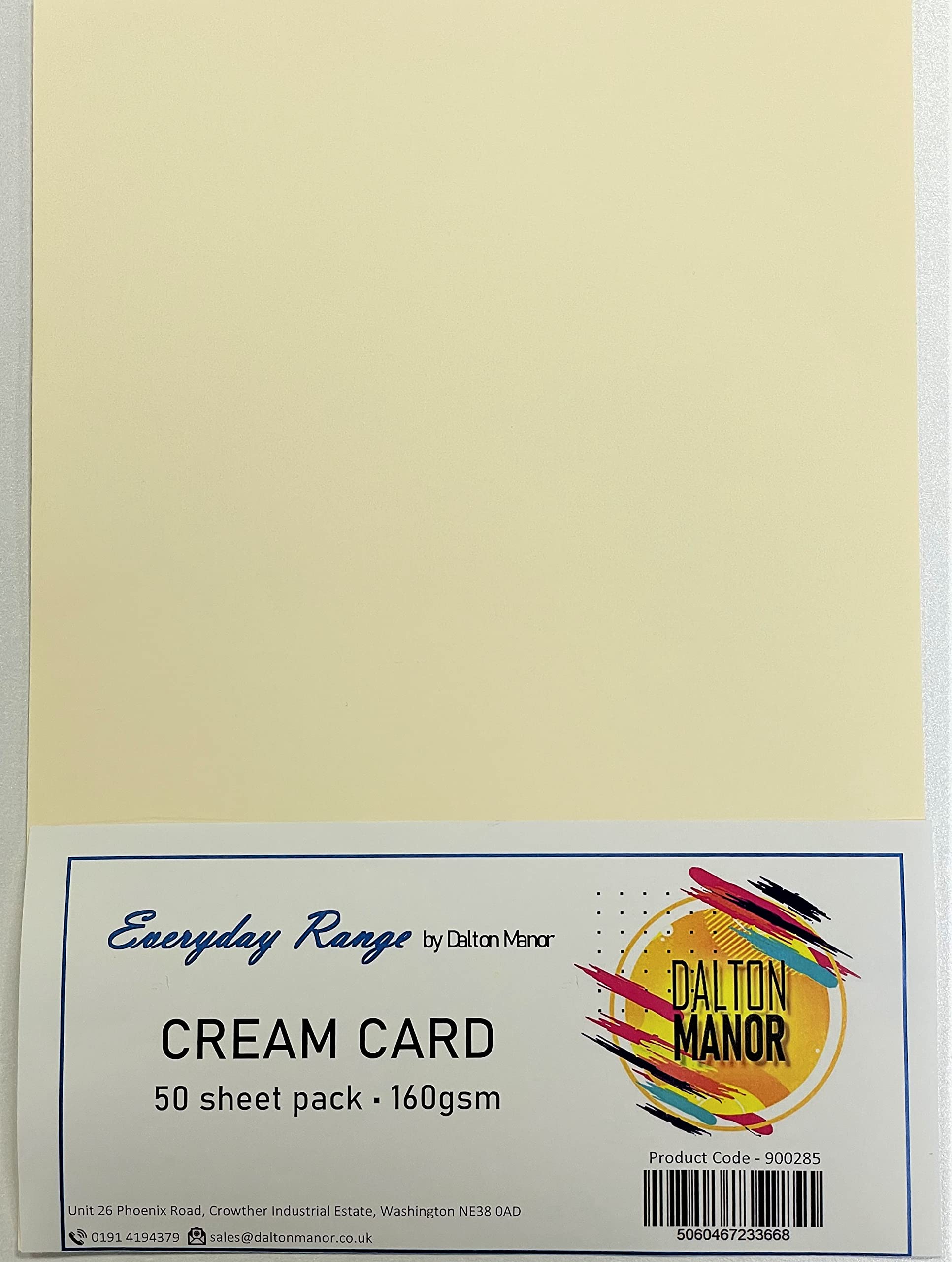 DALTON MANORA4 160GSM Cream Card - 50 Sheets